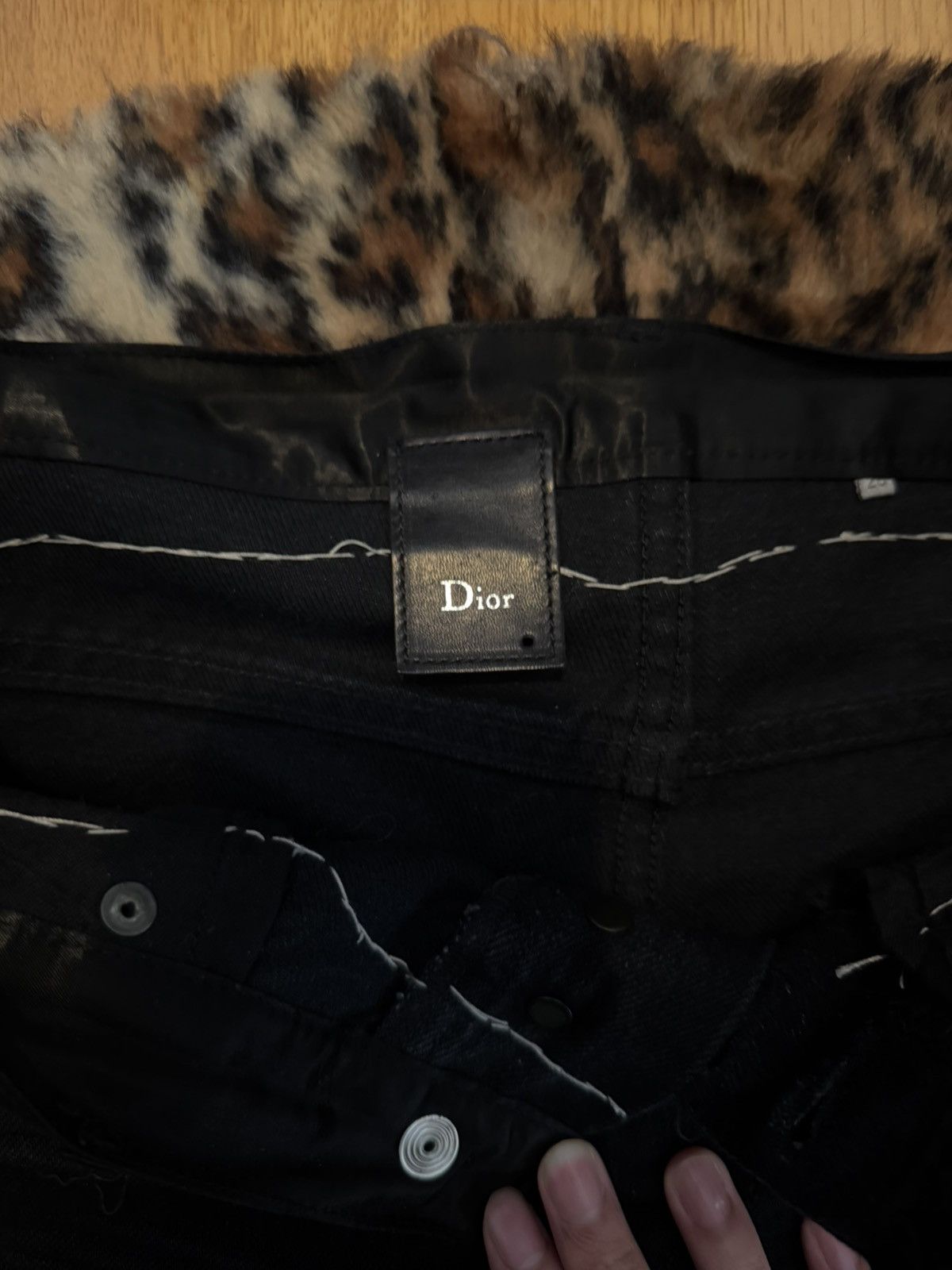 Dior Dior AW06 satin cummerbund denim “These Grey Days” Size US 28 / EU 44 - 4 Thumbnail