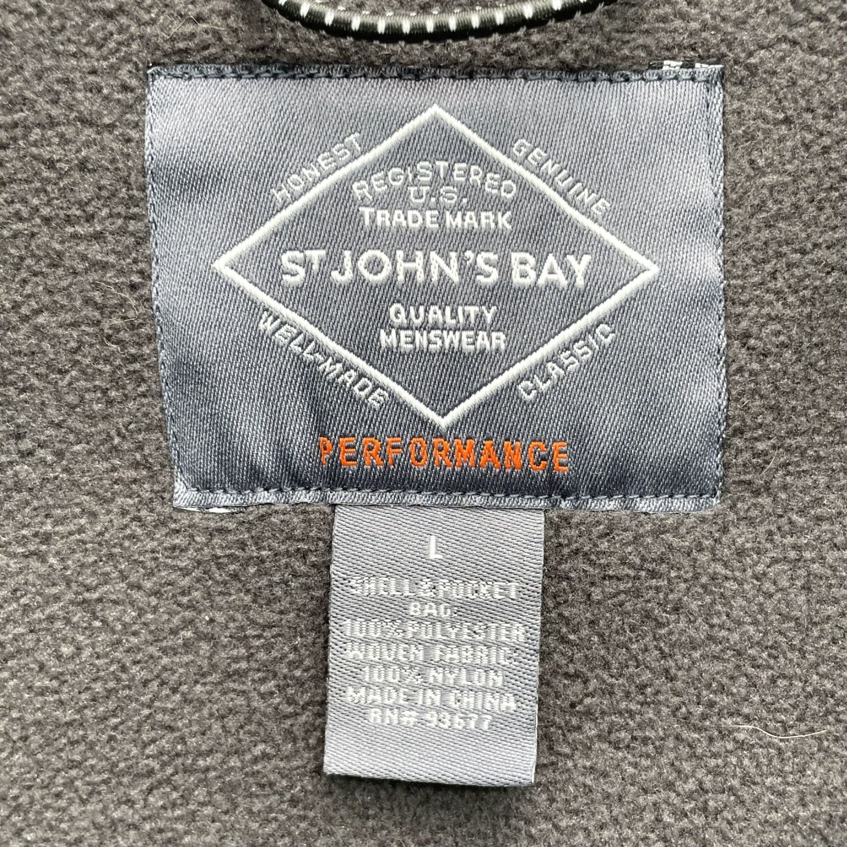 Vintage St. Johns Bay Windproof Fleece Jacket Men Large Water Resist Performance Outdoor Jacket - Blue - Windproof Water Resistant - 90s Outdoor Style Mens Size US L / EU 52-54 / 3 - 3 Thumbnail