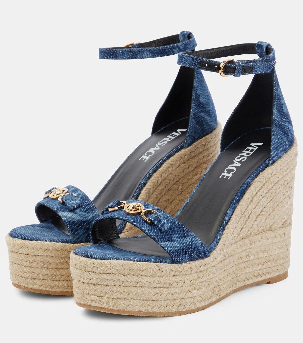 Versace o1y0226 Espadrille Sandals in Blue Size US 10 / IT 40 - 2 Thumbnail
