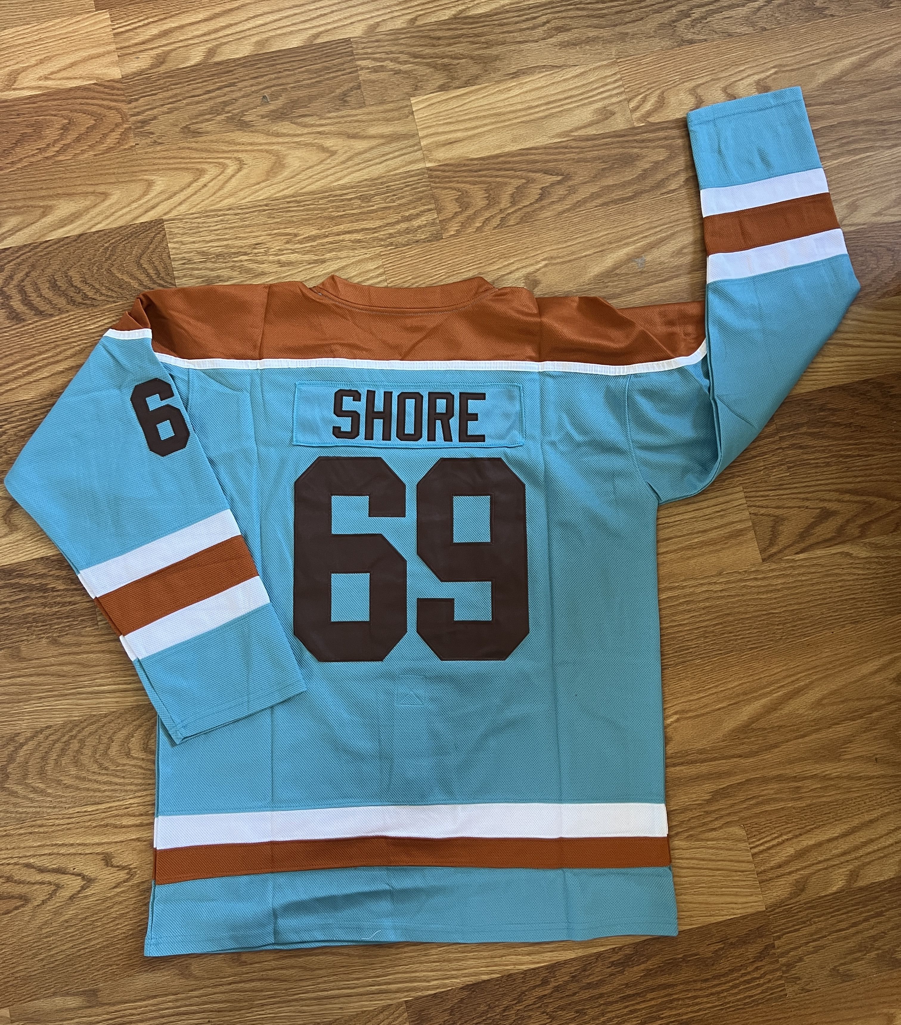 Other Blueberry Bulldogs Shoresy #69 Stitched Jersey XL Size US XL / EU 56 / 4 - 6 Thumbnail