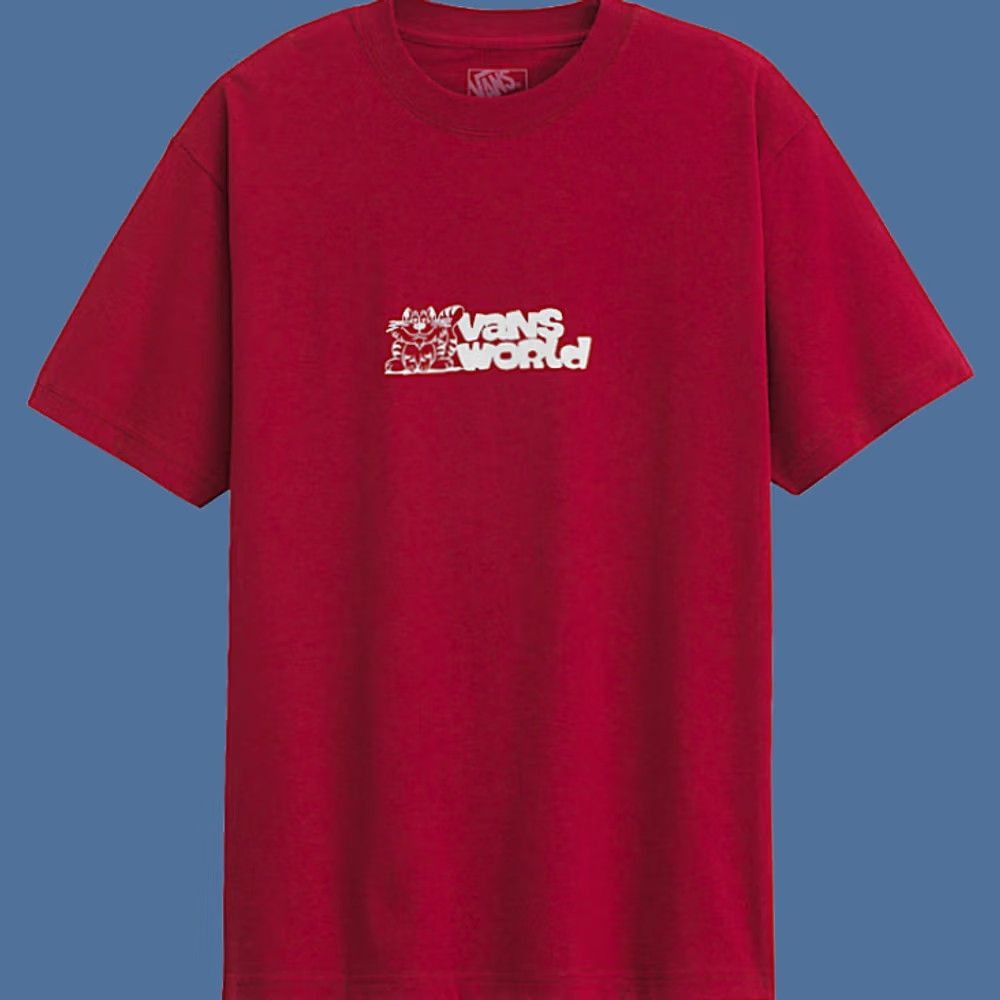 Vans Brand New Mens Vans World Shirt Bordeaux Medium Size US M / EU 48-50 / 2 - 1 Preview