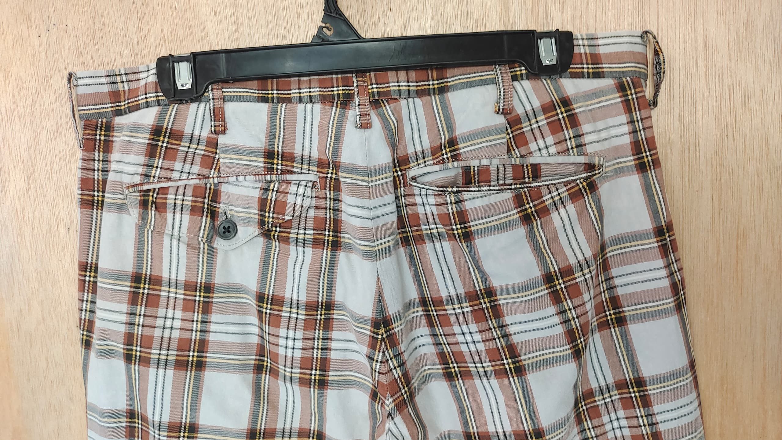 Dry Bones × If Six Was Nine × Japanese Brand VINTAGE DRY BONES TARTAN CHECKERD PLAID TROUSER CHINO PANTS Size US 34 / EU 50 - 4 Thumbnail