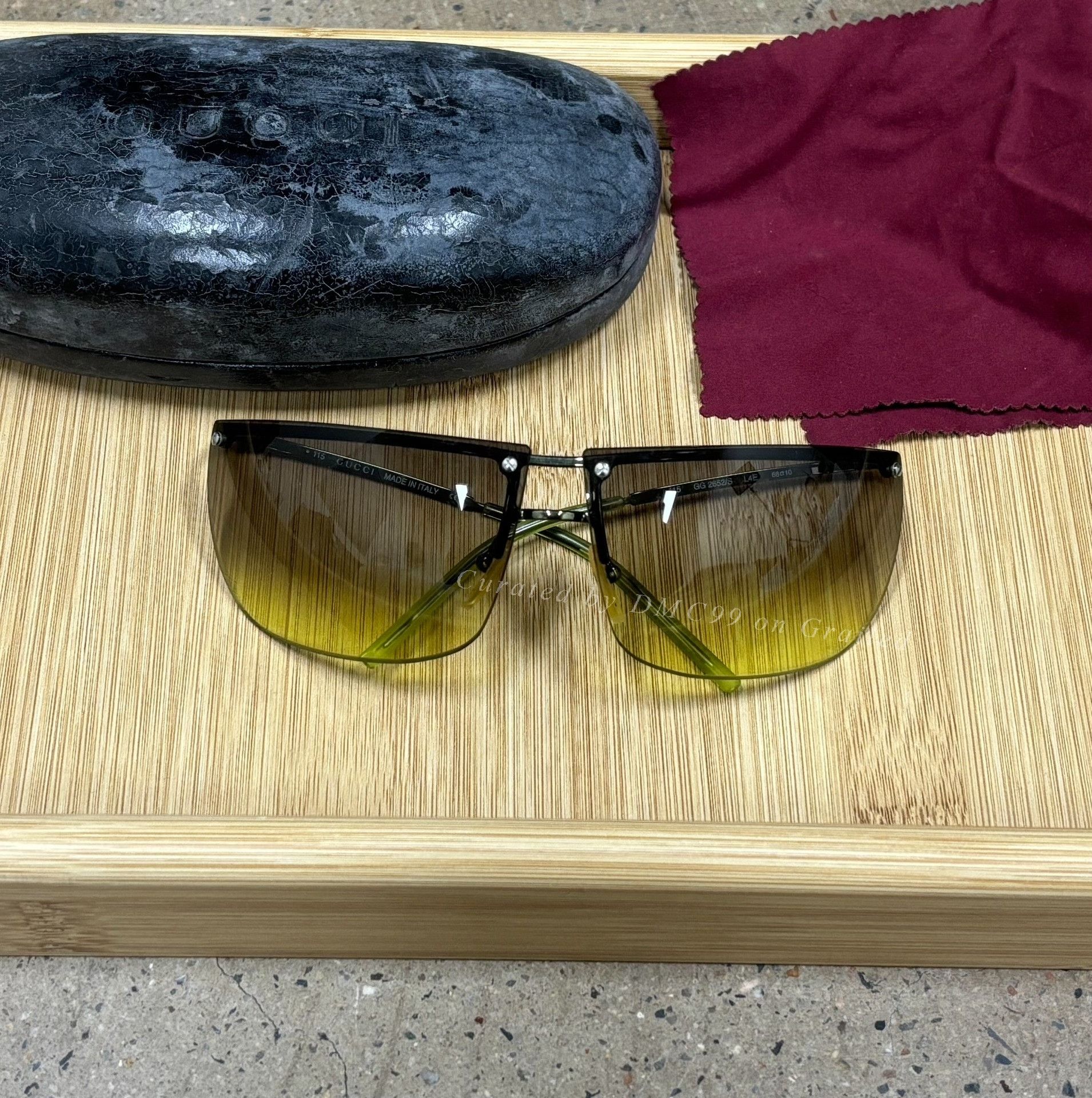 Gucci Gucci GG2652 Y2K Shield Sunglasses Size ONE SIZE - 1 Thumbnail