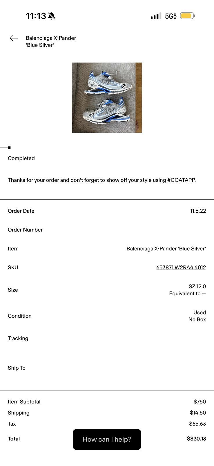 Balenciaga Balenciaga X-Pander ‘Blue Silver’ Size US 12 / EU 45 - 12 Thumbnail