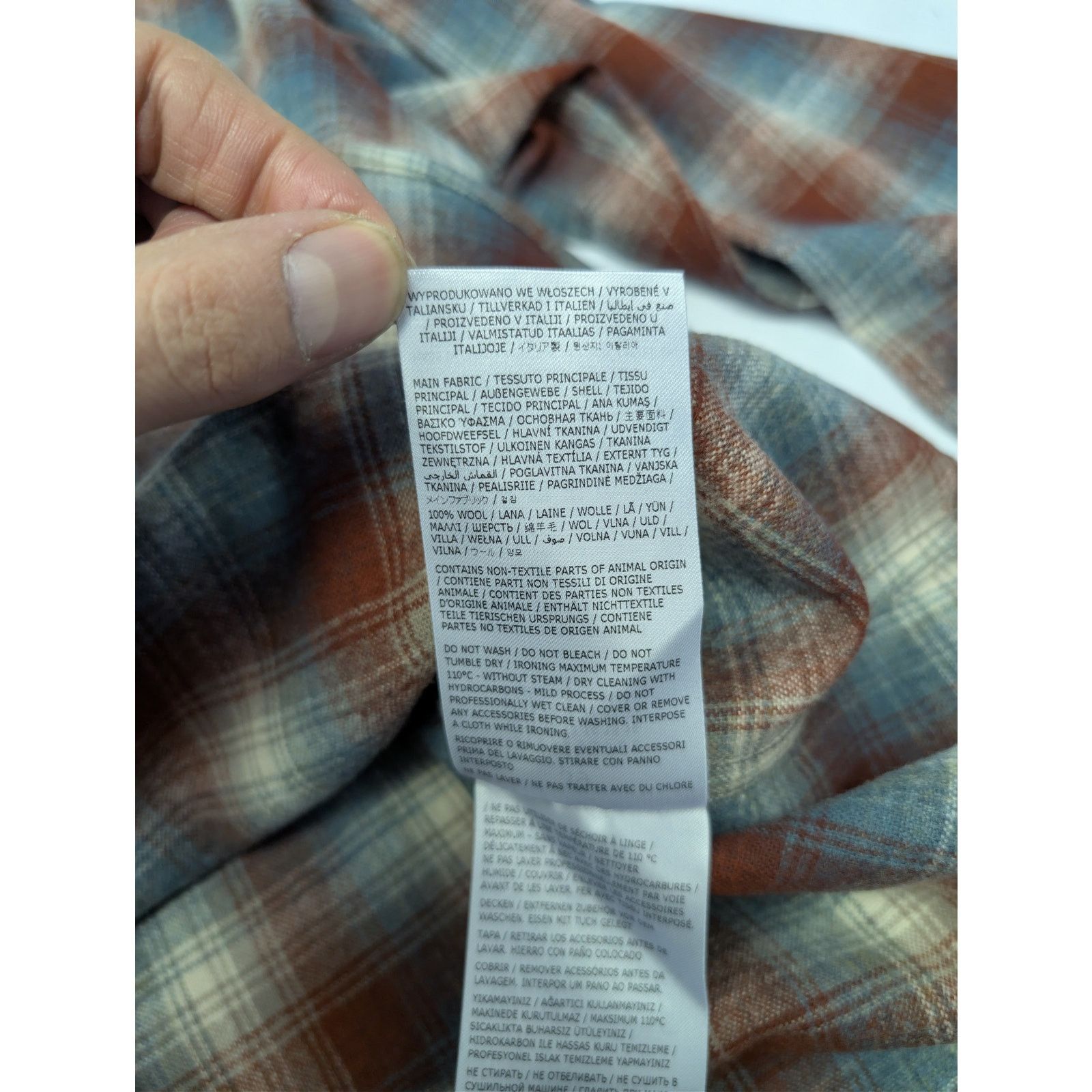 Maison Margiela × Pendleton o1rshd1 Pendleton Checked Wool Button up Shirt in Rust Size US S / EU 44-46 / 1 - 19 Thumbnail
