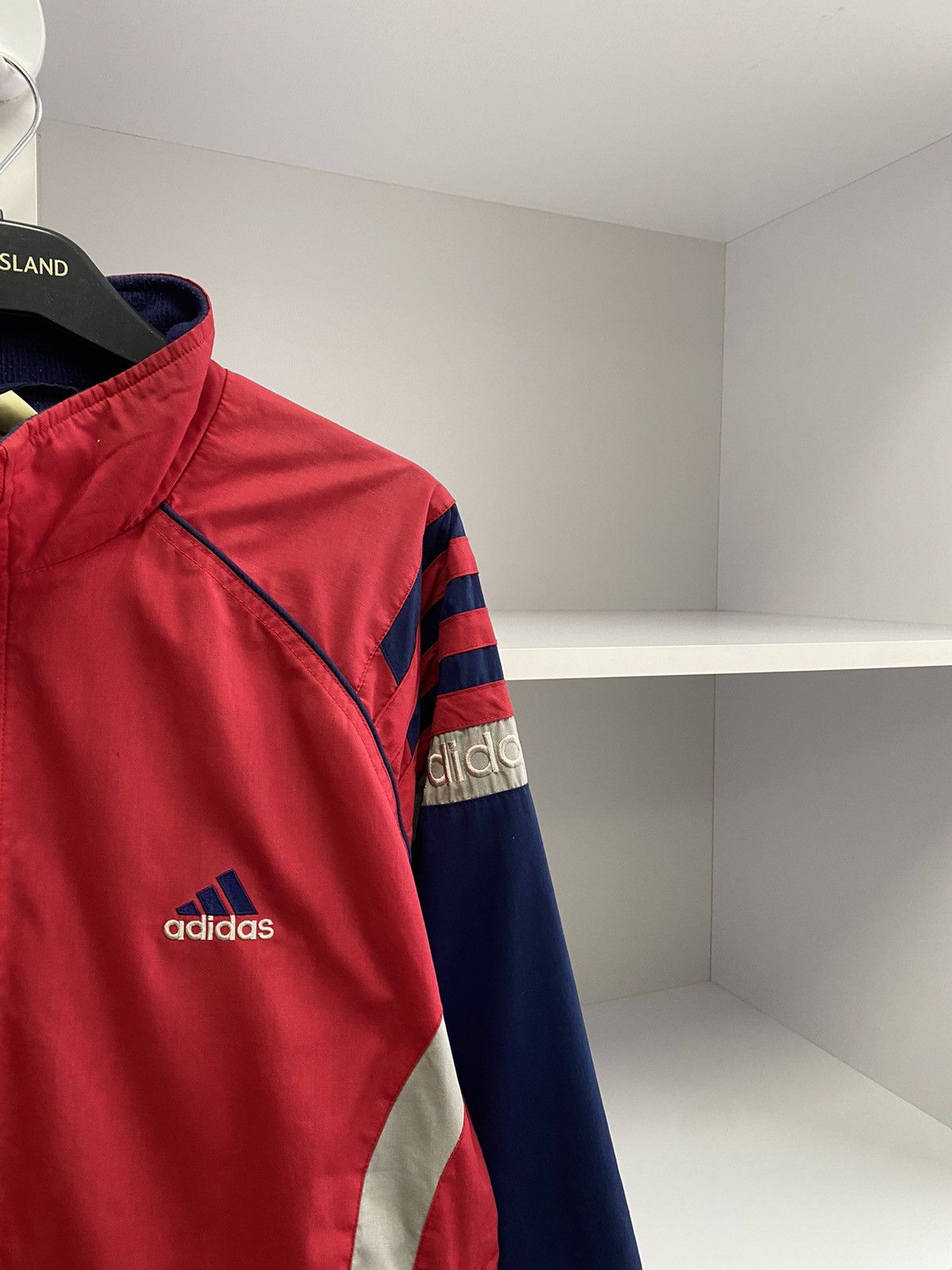 Adidas × Vintage Vintage Adidas Red 90s Style Track Jacket Size US M / EU 48-50 / 2 - 7 Thumbnail