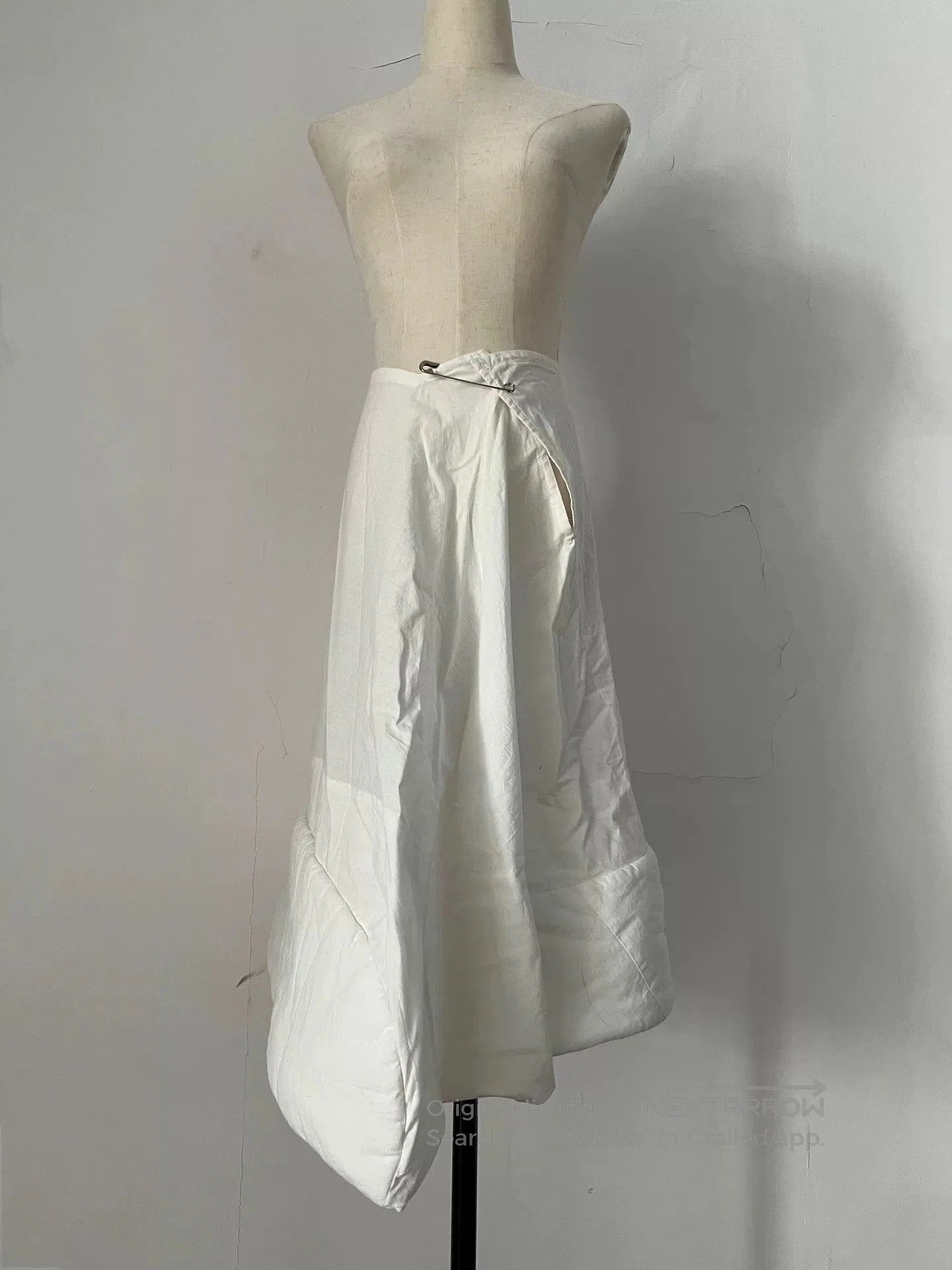 Rei Kawakubo Comme des Garcons 1996FW Green Velvet Skirt. Size 28" / US 6 / IT 42 - 4 Thumbnail