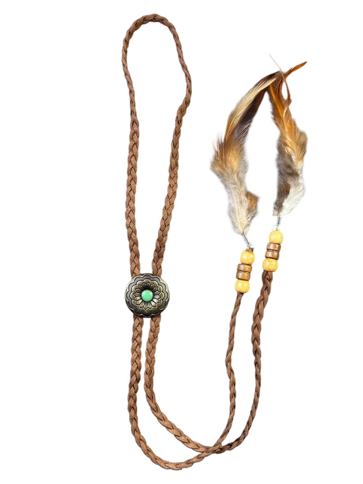 Vintage 2000s JAPANESE MADE WESTERN FEATHER BOLO TIE Size ONE SIZE - 1 Thumbnail