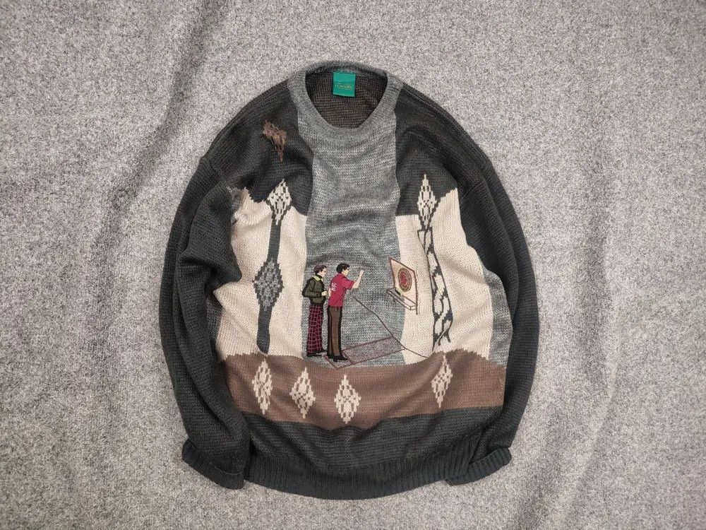Japanese Brand Vintage 90's Canda Sweater with embroidered logo Japan Style Size US L / EU 52-54 / 3 - 1 Thumbnail