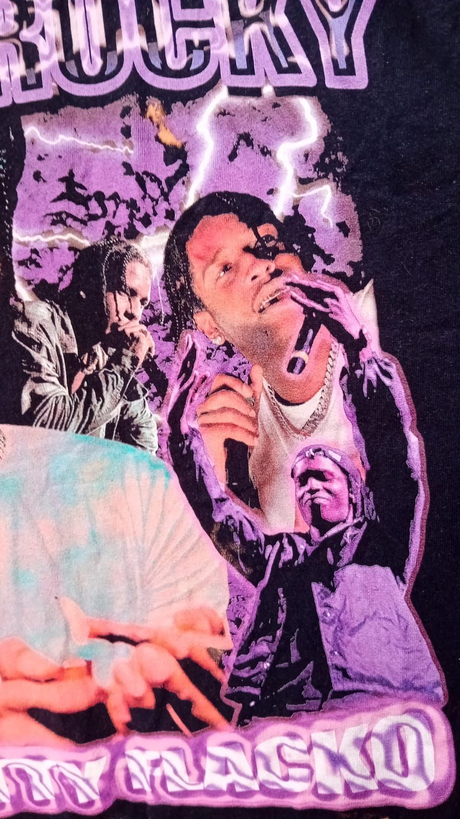 Rap Tees ASAP Rocky Pretty Flacko Bleached Rap T-shirt sz XL Size US XL / EU 56 / 4 - 9 Thumbnail
