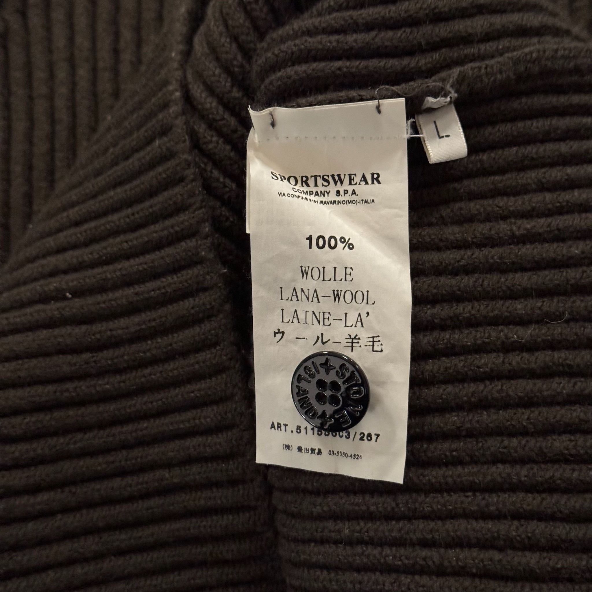 Stone Island Stone Island Brown wool sweater Size US M / EU 48-50 / 2 - 6 Thumbnail