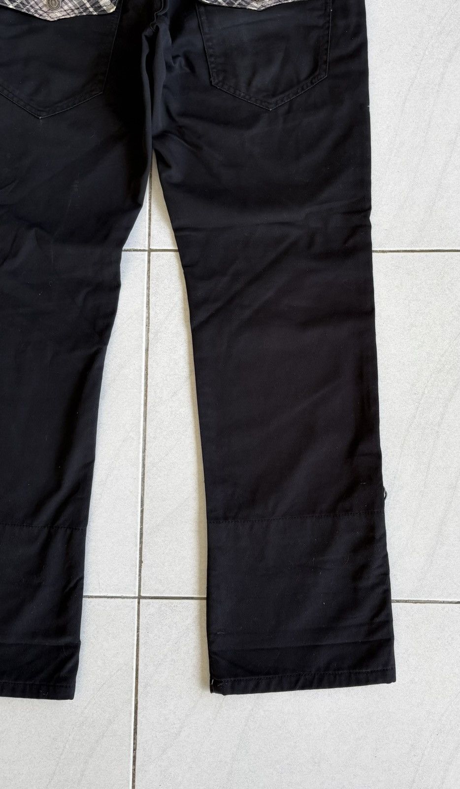 Japanese Brand Japanese High Quality Streetwear Double Waist Denim Size US 31 - 16 Thumbnail