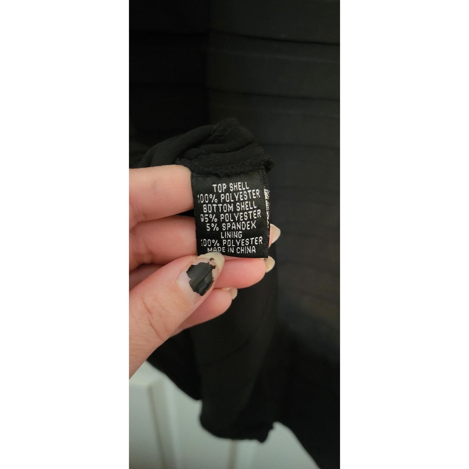Adrianna Papell Adrianna Papell Black Beaded V-Neck Cocktail Dress Size 14 Size XL / US 12-14 / IT 48-50 - 3 Thumbnail