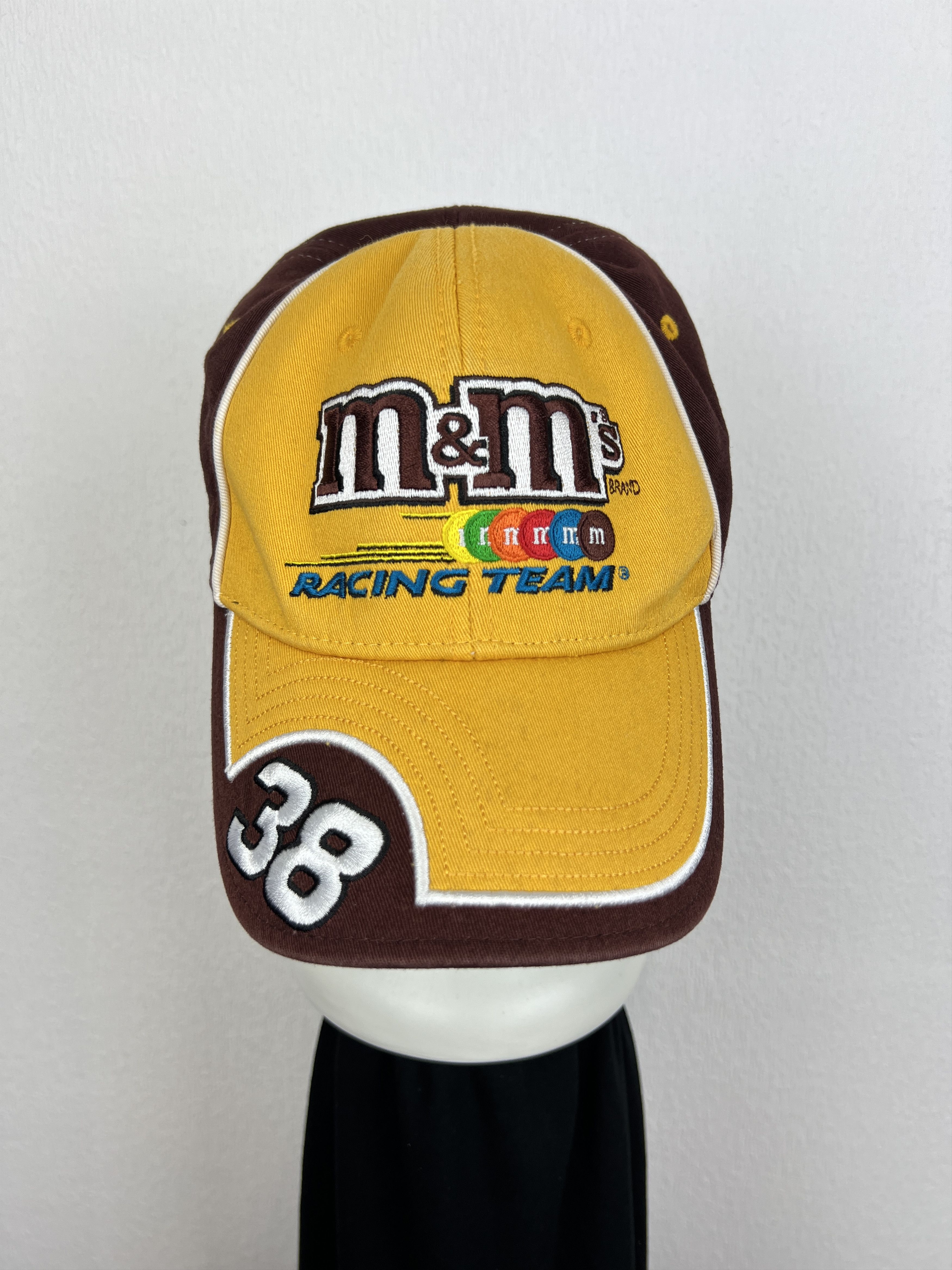 Vintage Vintage M&M'S NASCAR Racing Team 38 Chase Hat Baseball Cap Size ONE SIZE - 1 Thumbnail