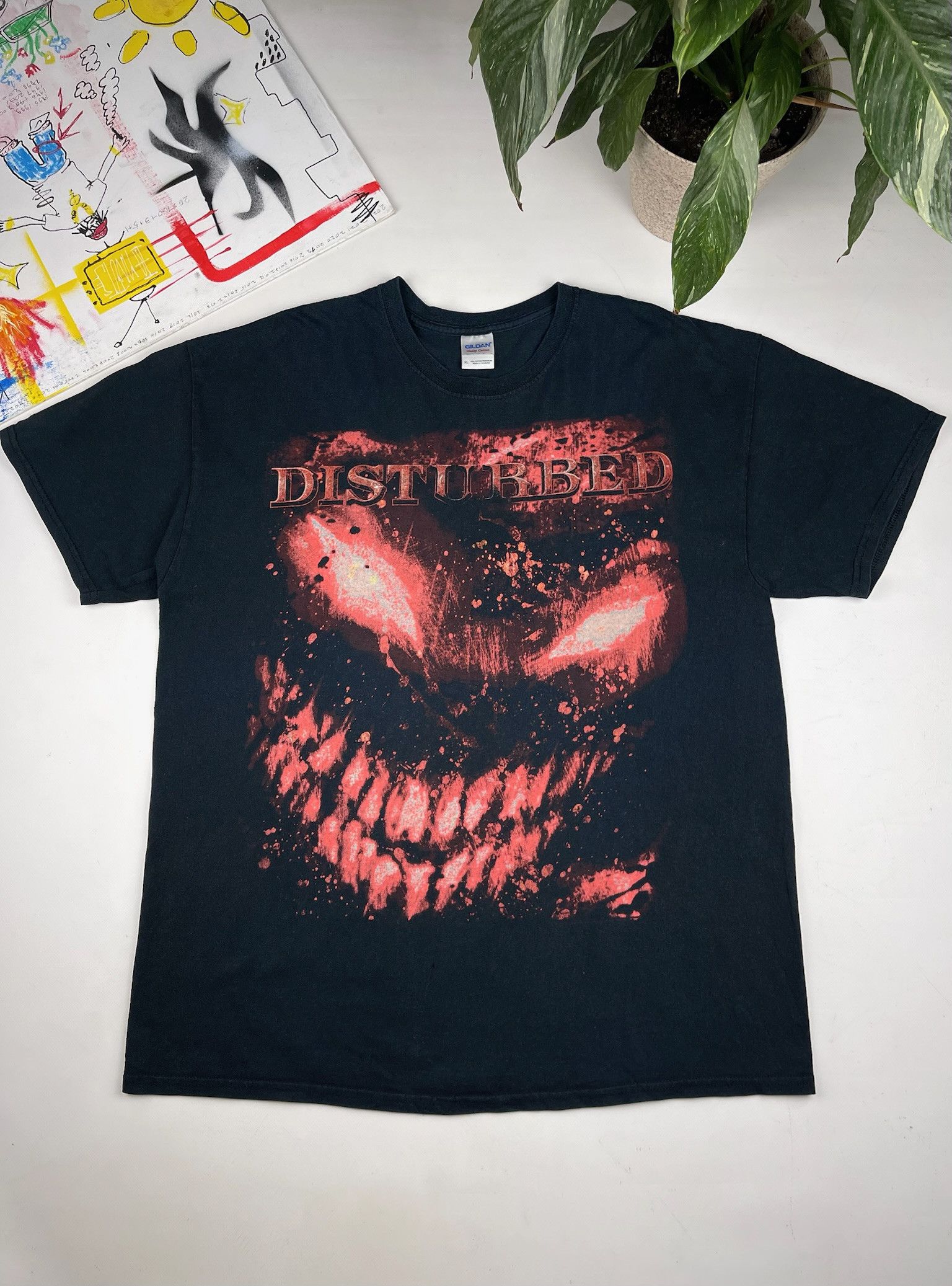 Vintage vintage y2k crazy disturbed grunge metal band shirt Size US XL / EU 56 / 4 - 1 Thumbnail