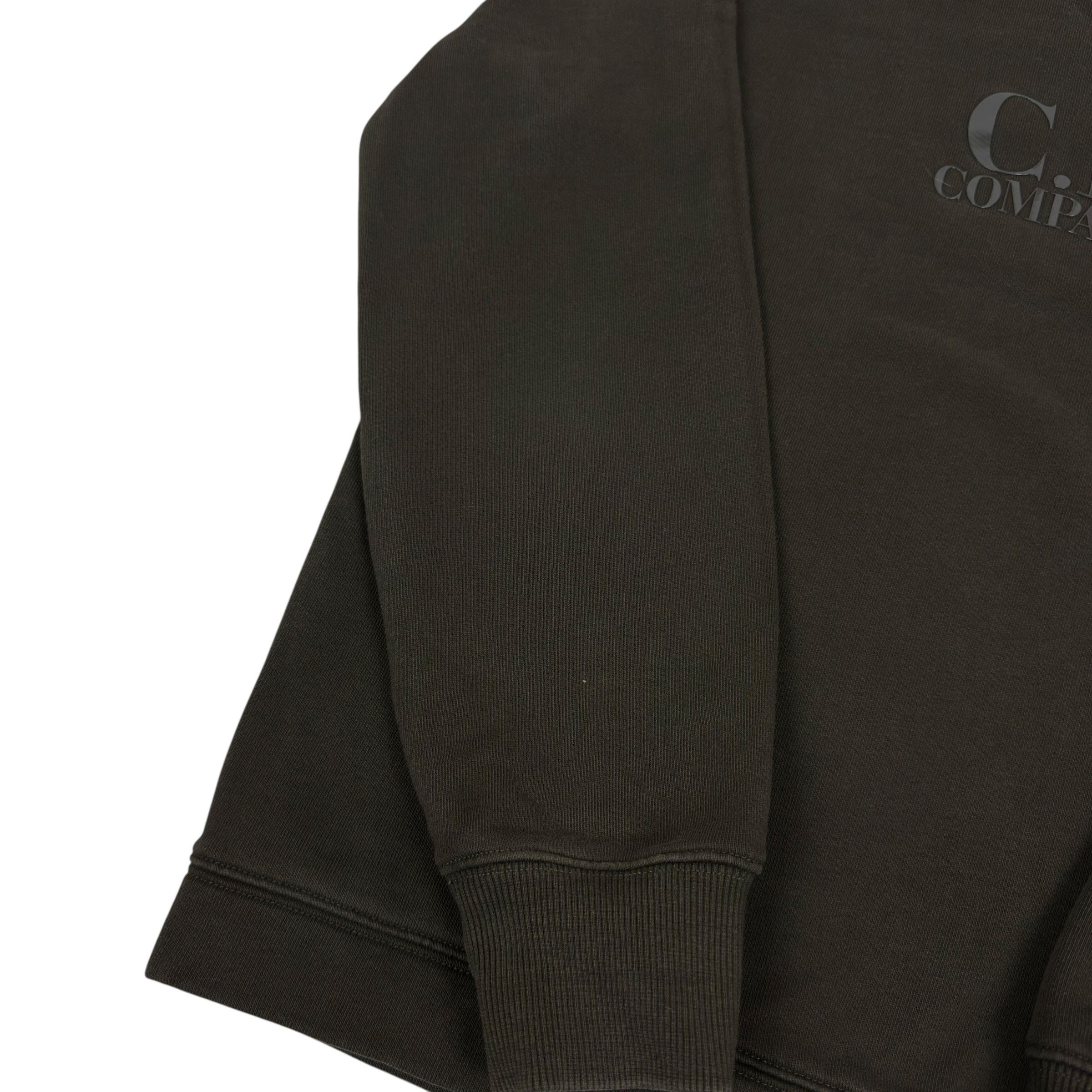 C.P. Company × Japanese Brand C.P. Company Men Olive Green Cotton Centre Logo Sweatshirt S Size US S / EU 44-46 / 1 - 5 Thumbnail