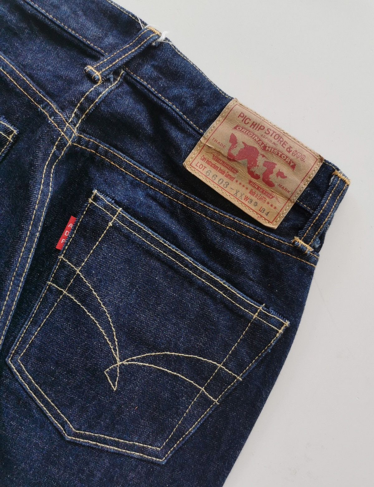Japanese Brand × Jean Pig Hip Store Selvedge Denim Jeans size 30x45 Size US 30 / EU 46 - 4 Thumbnail