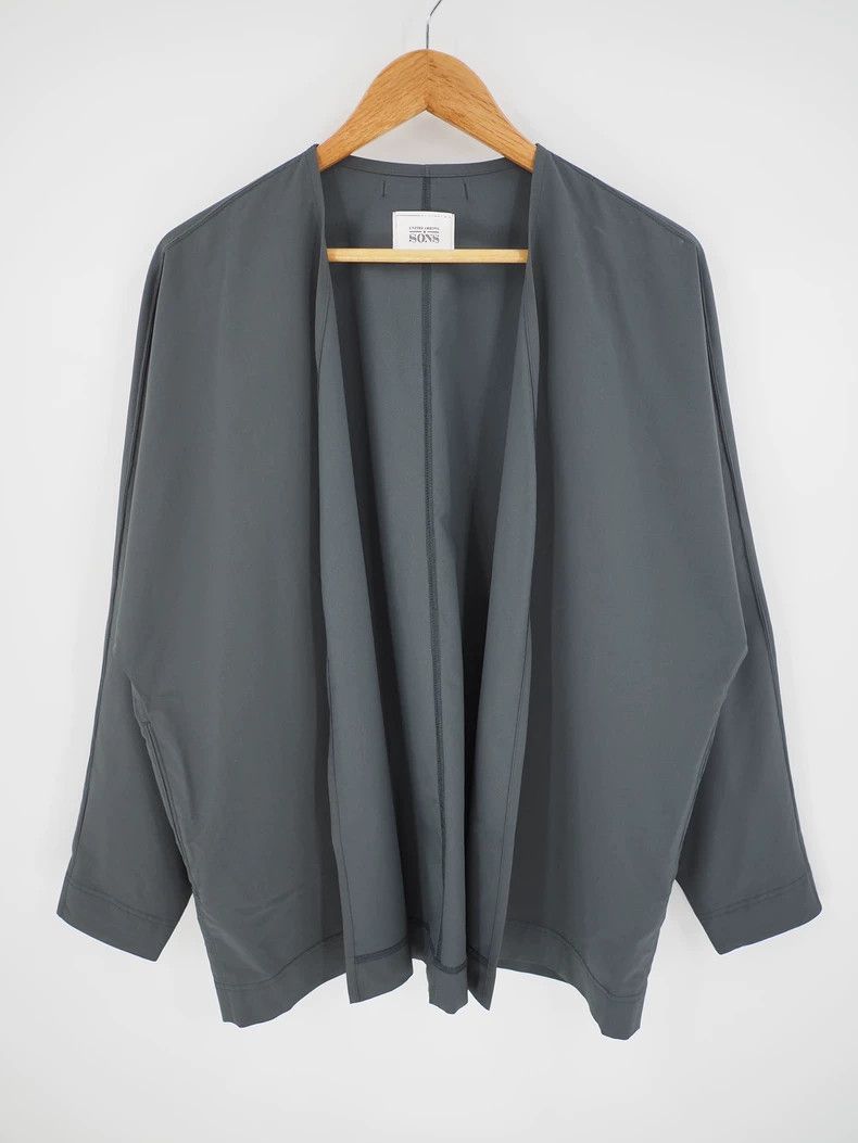 United Arrows United Arrows Gray Taoist robe shirt 2503-Nextarrow Size US M / EU 48-50 / 2 - 2 Thumbnail