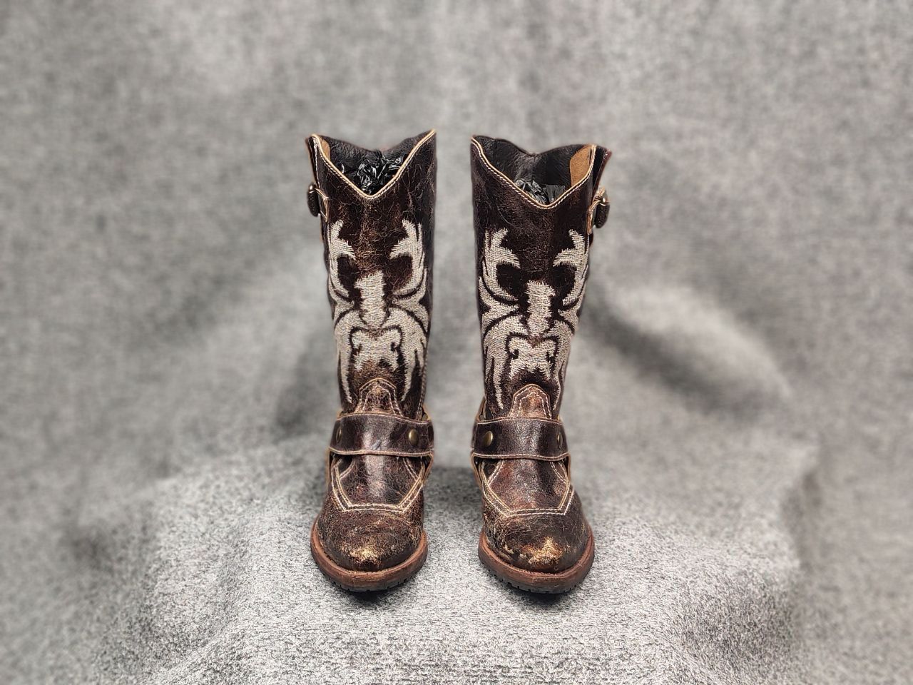 Sancho Boots Vintage Sancho Boots Barbados Textured embroidered leather Size US 6 / IT 36 - 4 Thumbnail