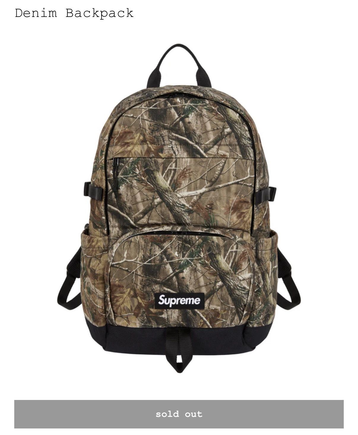 Supreme Supreme Denim ShoulderBag Real Tree Camo | Grailed