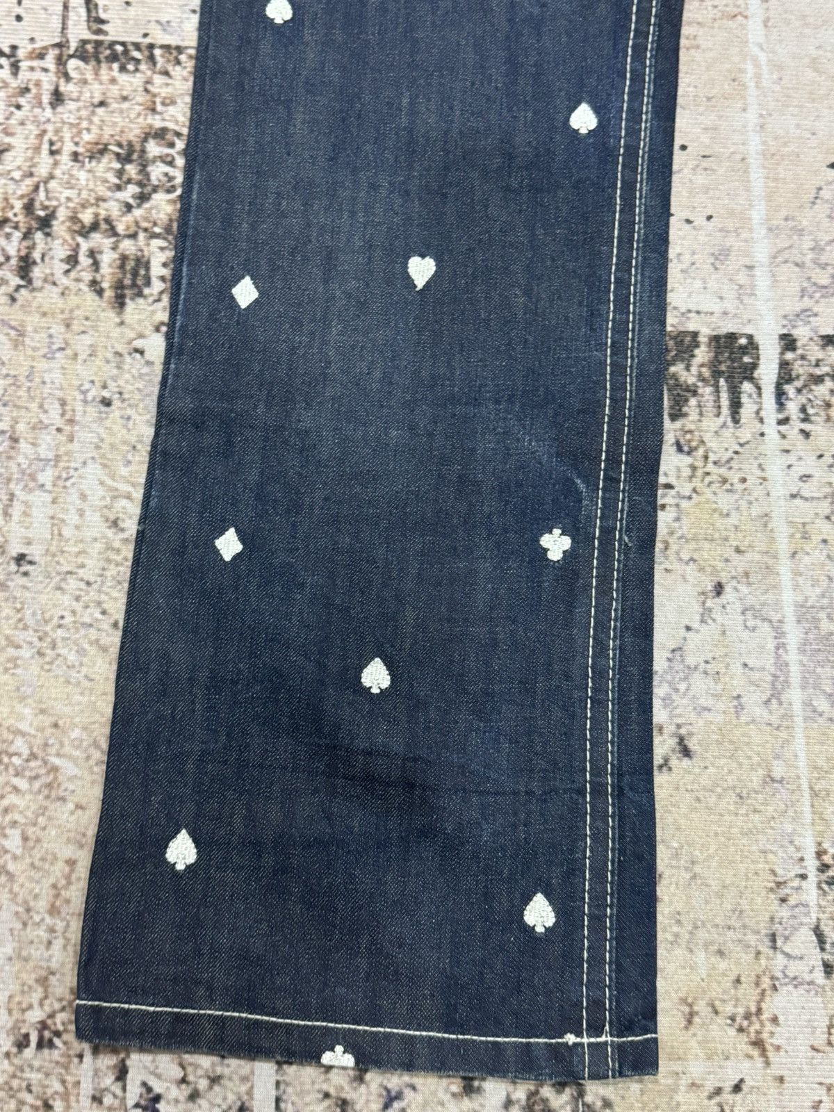 If Six Was Nine JOISM - full mini envroieded jeans Size US 35 - 2 Thumbnail