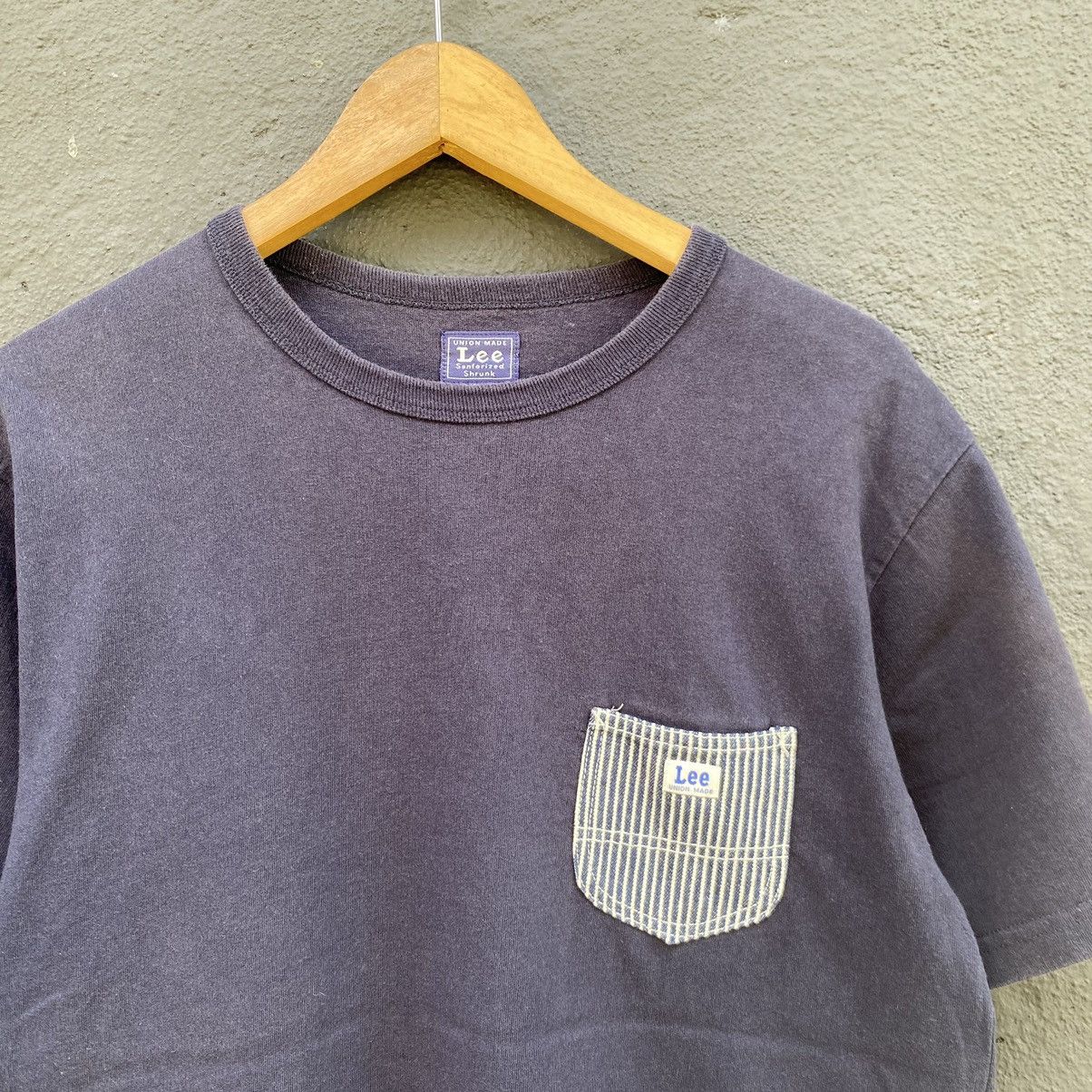 Lee Thrashed Faded Vintage Lee Union Made Pocket ERD GRUNGE TEE Size US M / EU 48-50 / 2 - 2 Thumbnail