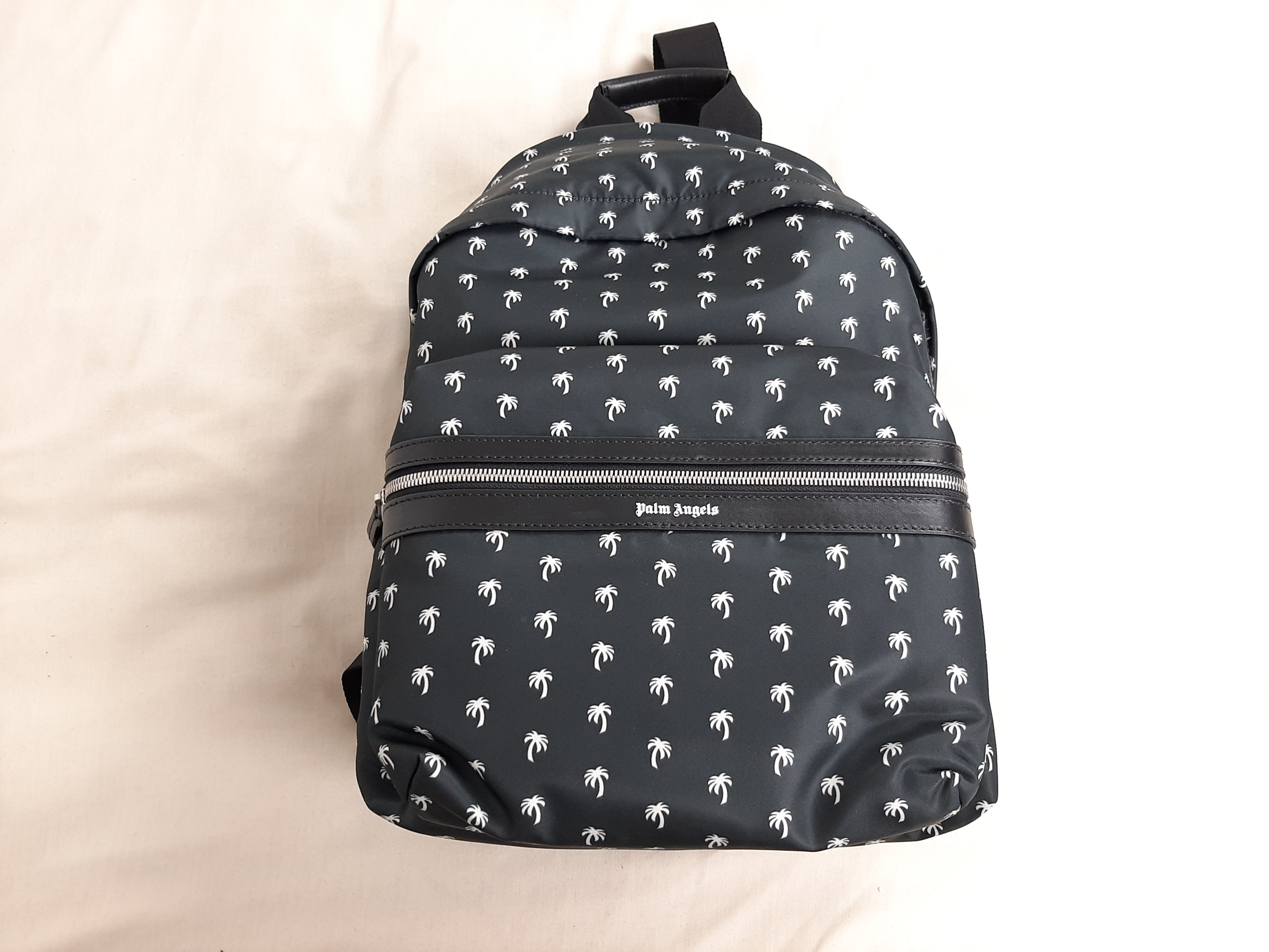 Palm Angels Palm Angels Mini Palms Backpack Black White Men's One Size Size ONE SIZE - 6 Thumbnail