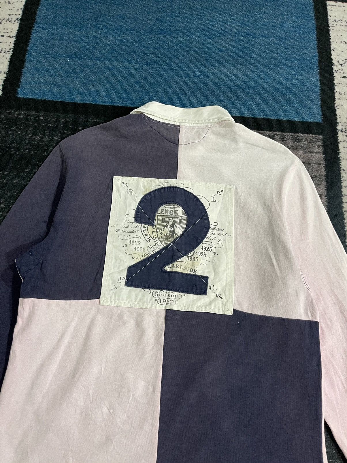 Polo Ralph Lauren Y2k Vintage Faded Polo Ralph Lauren Style Rugby Polo Tee Size US M / EU 48-50 / 2 - 15 Thumbnail