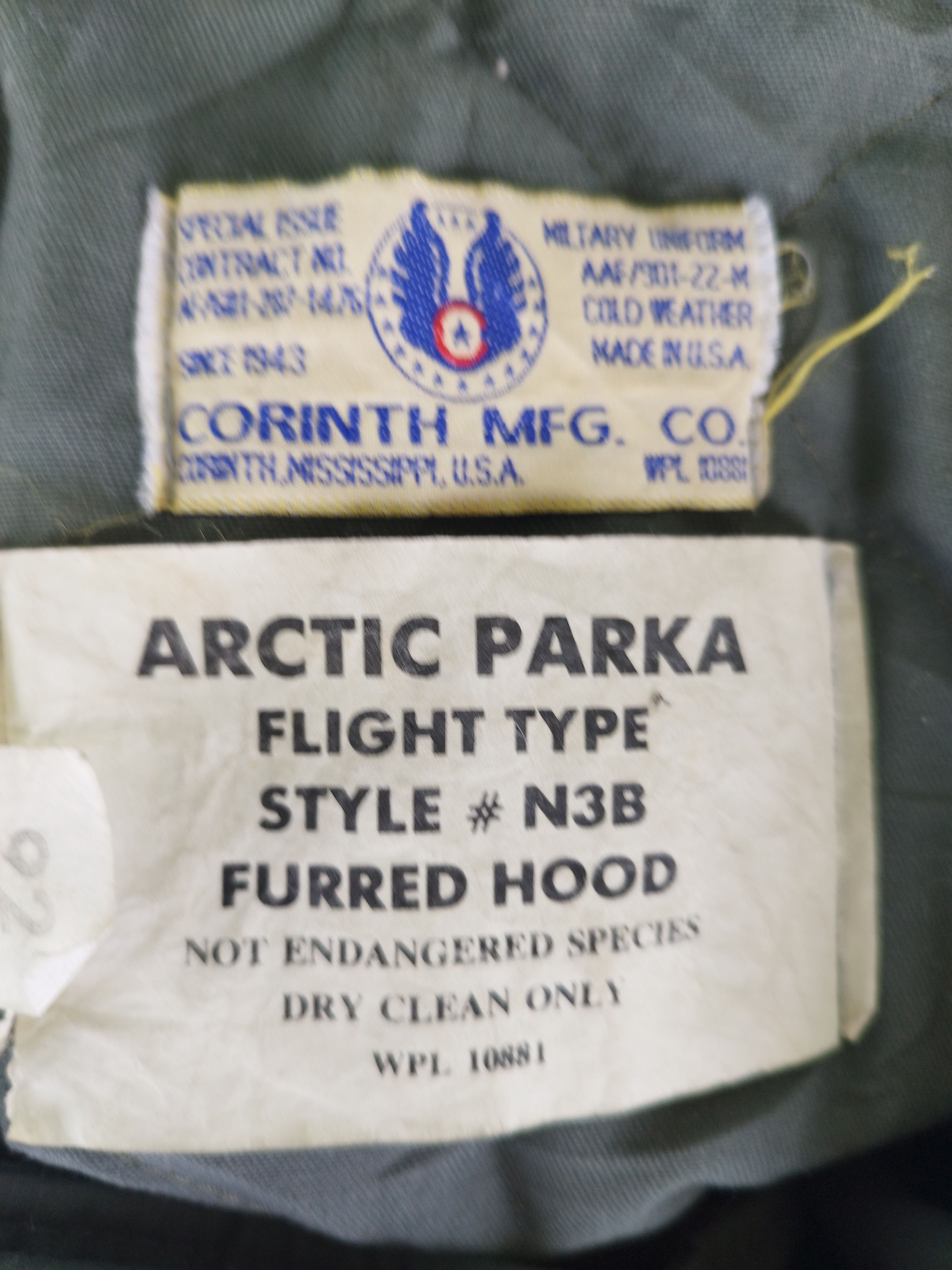 Other Arctic Parka Flight type N3B style furred hood Size US XL / EU 56 / 4 - 5 Thumbnail