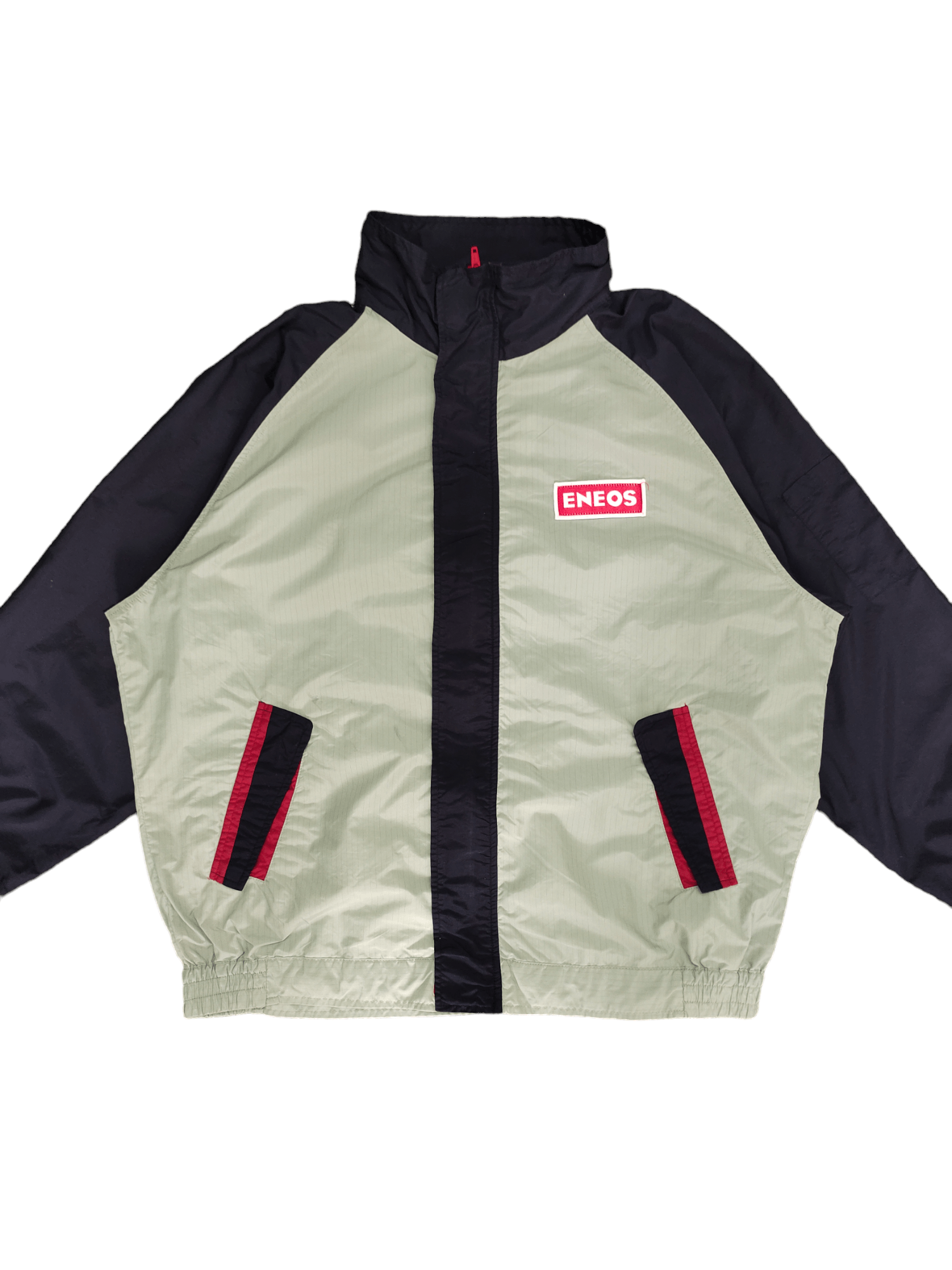 Japanese Brand Vintage Eneos Japanese Oil Lubricant Racing Light Jacket Size US XL / EU 56 / 4 - 1 Thumbnail