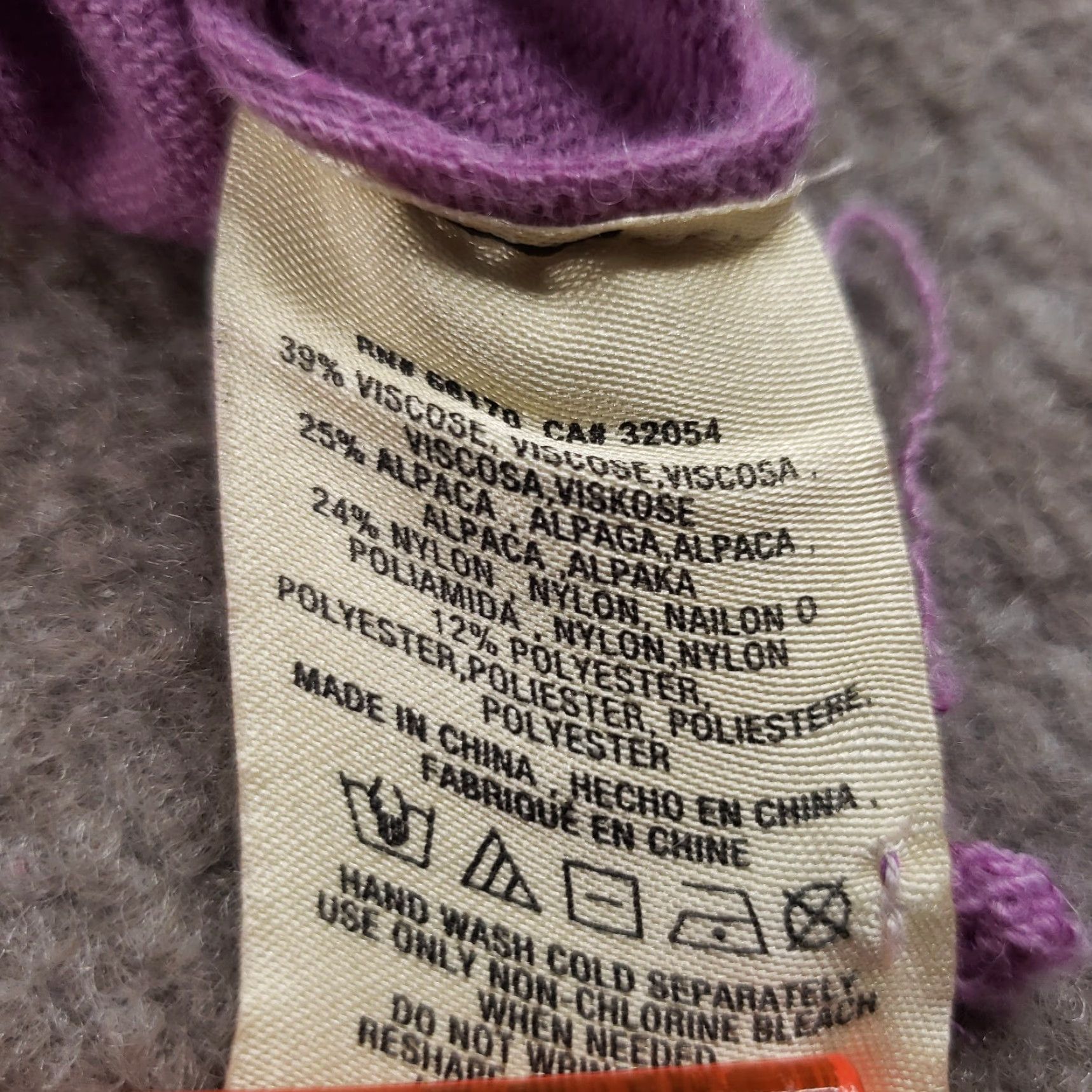 Anthropologie Moth Sweater Womens XS Purple Pullover Knit Short Sleeve Viscose Nylon Polyester Alpaca Knit Short Sleeve Pullover Size XS / US 0-2 / IT 36-38 - 6 Thumbnail
