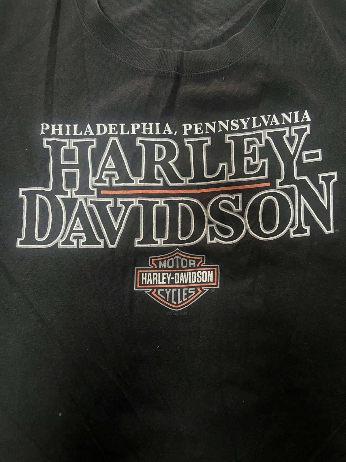 Harley Davidson Harley-Davidson Motorcycle Bike T-shirt (2009) Size US XXL / EU 58 / 5 - 2 Thumbnail