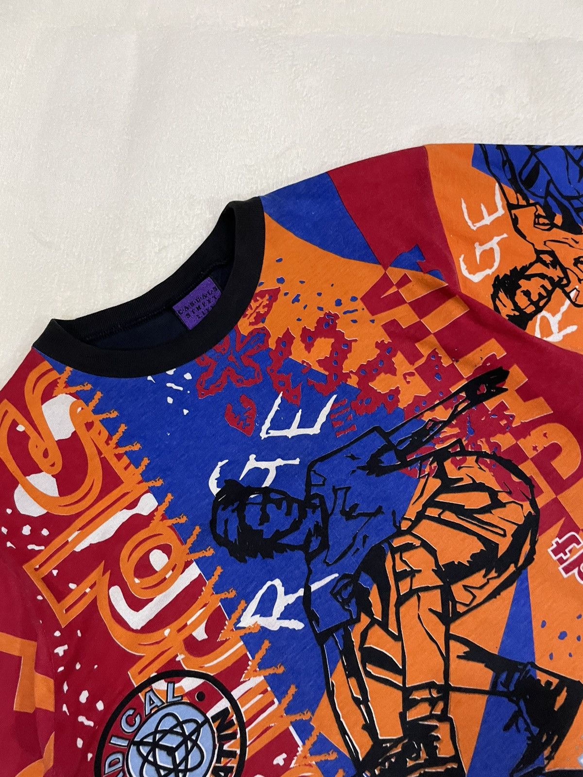 Vintage Vintage 80s Overprinted Skate T-shirt All Single Stitiching Size US S / EU 44-46 / 1 - 2 Thumbnail