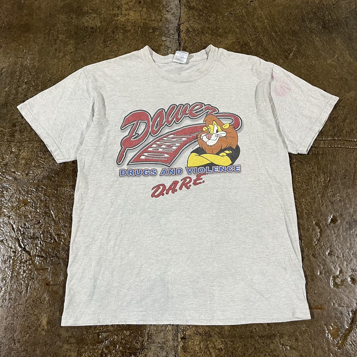 D.A.R.E × Vintage Vintage DARE Y2K 2000s Rare Anti-Drug Tiger Tee Shirt Medium Size US M / EU 48-50 / 2 - 2 Thumbnail