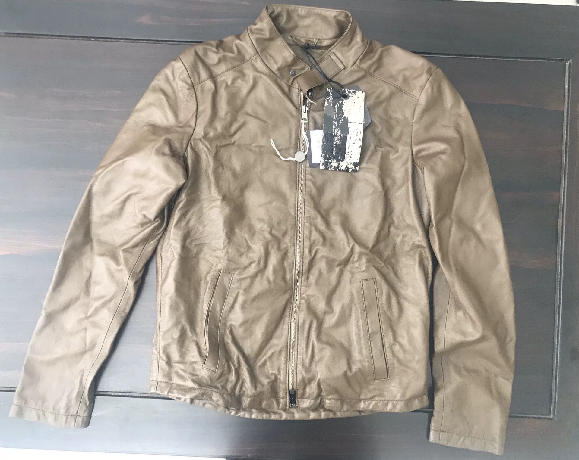 Giorgio Brato brown leather motorcycle jacket by giorgio brato Size US L / EU 52-54 / 3 - 1 Thumbnail