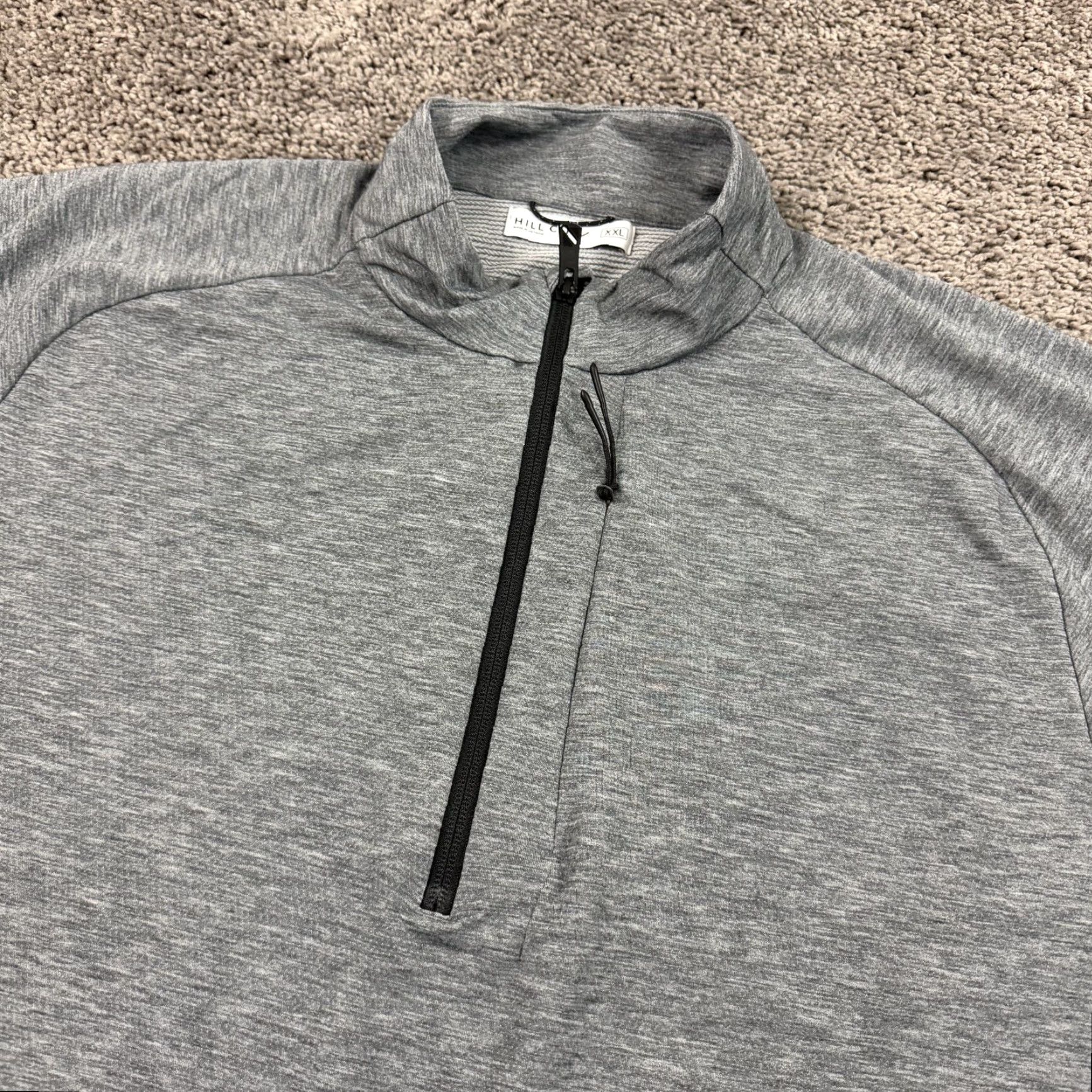 Vintage Hill City Pullover Mens 2XL Gray 1/4 Zip Pockets Breathable Stretch Lightweight Shirt Casual Activewear Golf Hiking Mens Size US XXL / EU 58 / 5 - 2 Thumbnail
