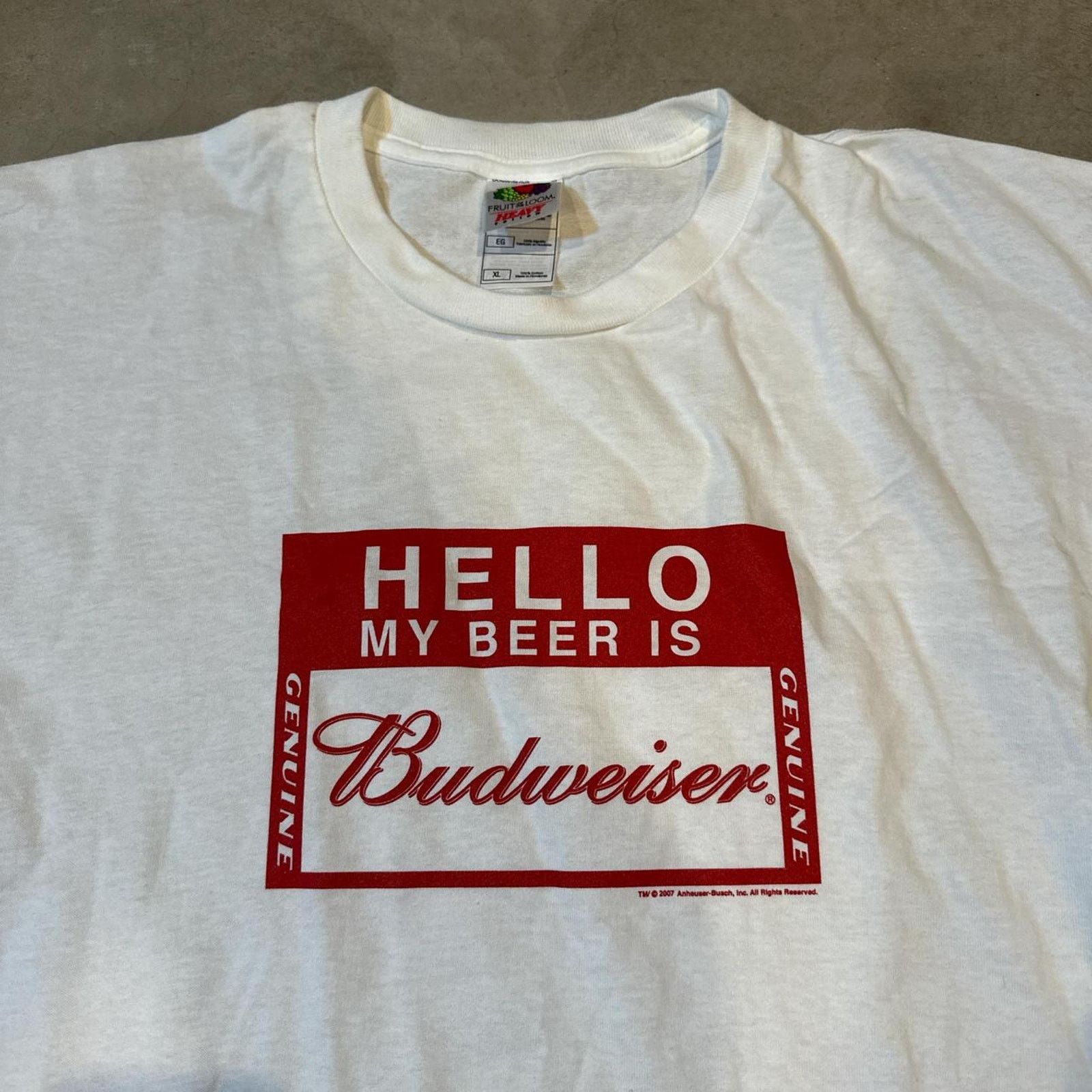 Budweiser Vintage 2007 Budweiser Beer Shirt Size XL Size US XL / EU 56 / 4 - 2 Thumbnail