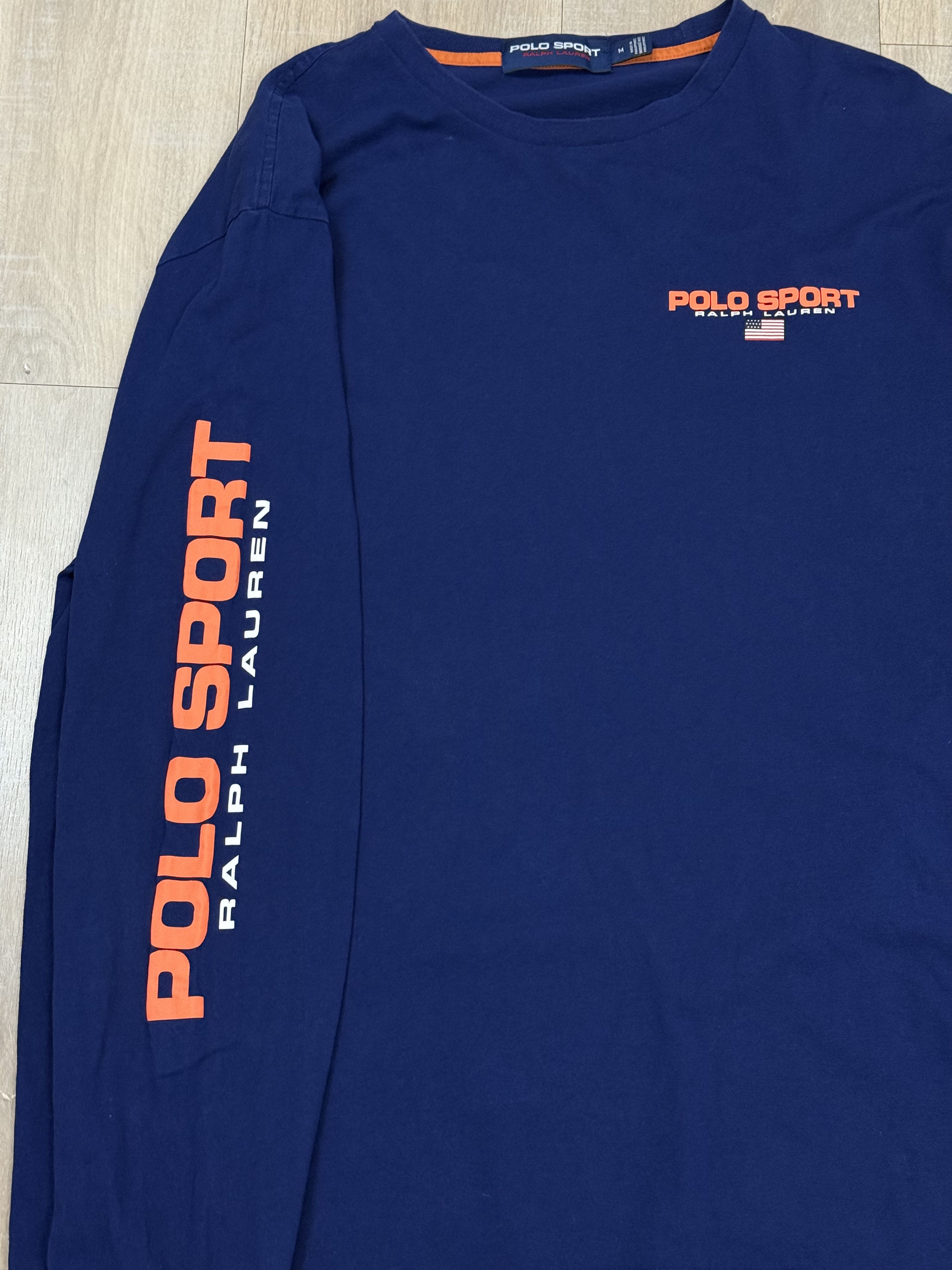 Polo Ralph Lauren Vintage 90s Polo Sport Ralph Lauren Long Sleeve Blue Size US M / EU 48-50 / 2 - 4 Thumbnail