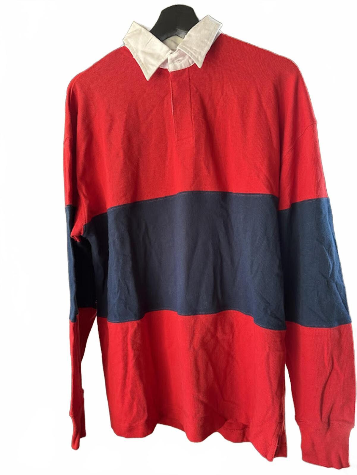 Lone Cypress By Pebble Beach Pebble Beach Rugby Shirt Red Navy Medium Size US M / EU 48-50 / 2 - 1 Thumbnail