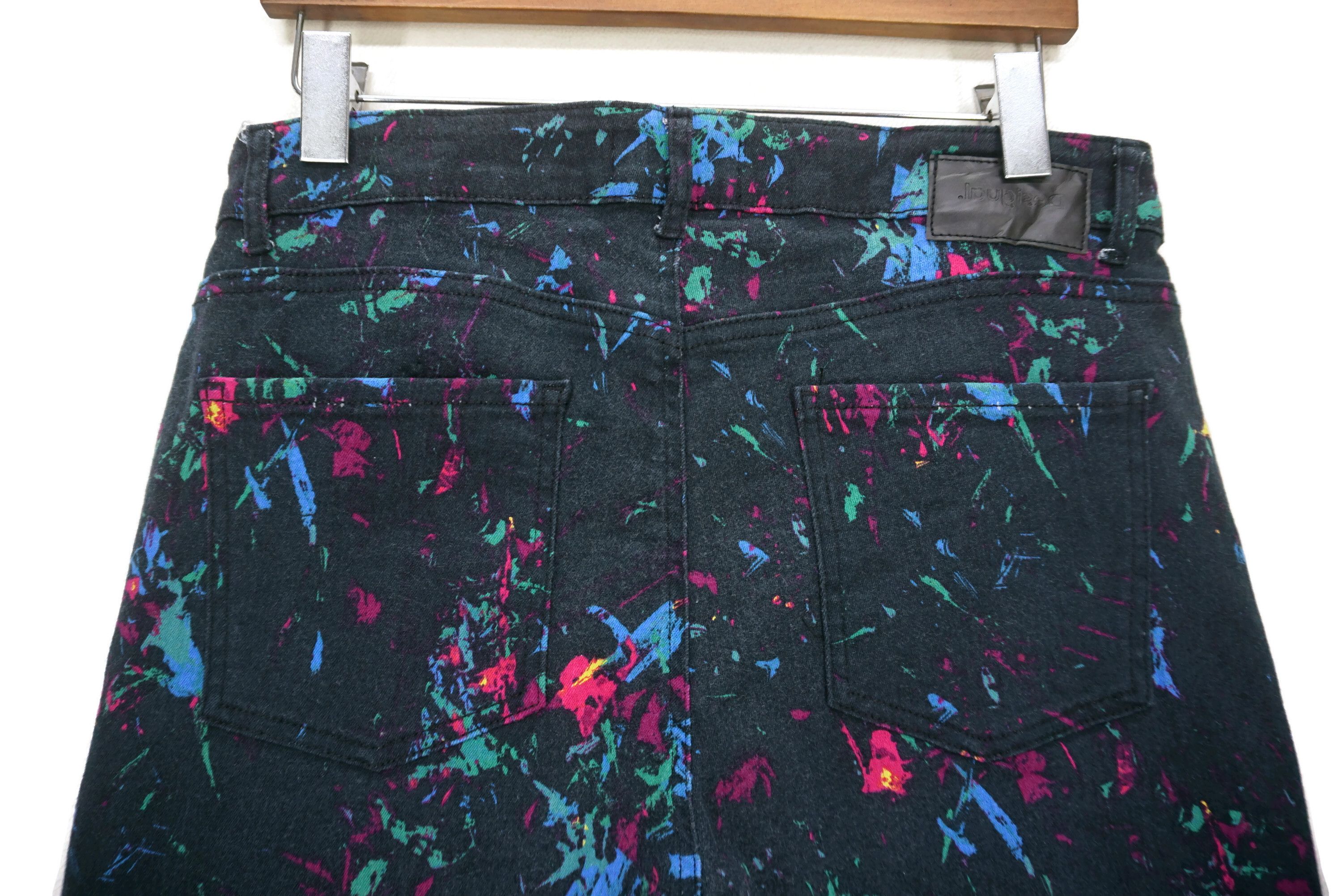 Desigual Paint Splashed Pants fit W32xL26.5 Desigual Cropped Jorts Size 32" / US 10 / IT 46 - 7 Thumbnail