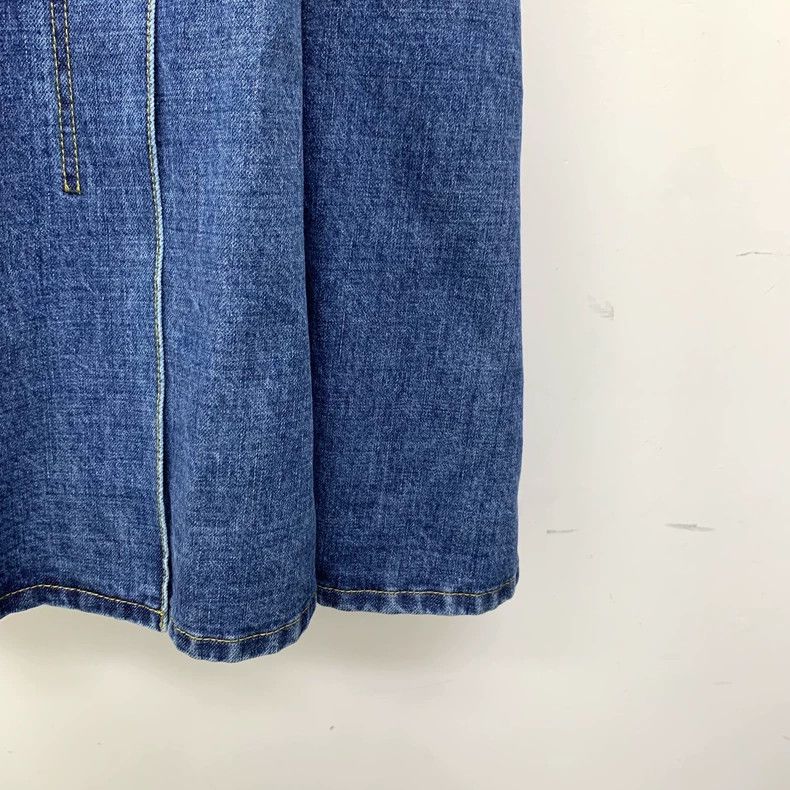 Dior Dior Dark blue single-breasted cotton strap denim dress Size XS / US 0-2 / IT 36-38 - 5 Thumbnail