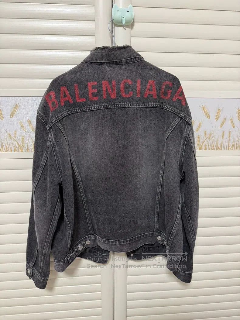 Balenciaga Balenciaga Brand logo denim jacket Size XS / US 0-2 / IT 36-38 - 5 Thumbnail