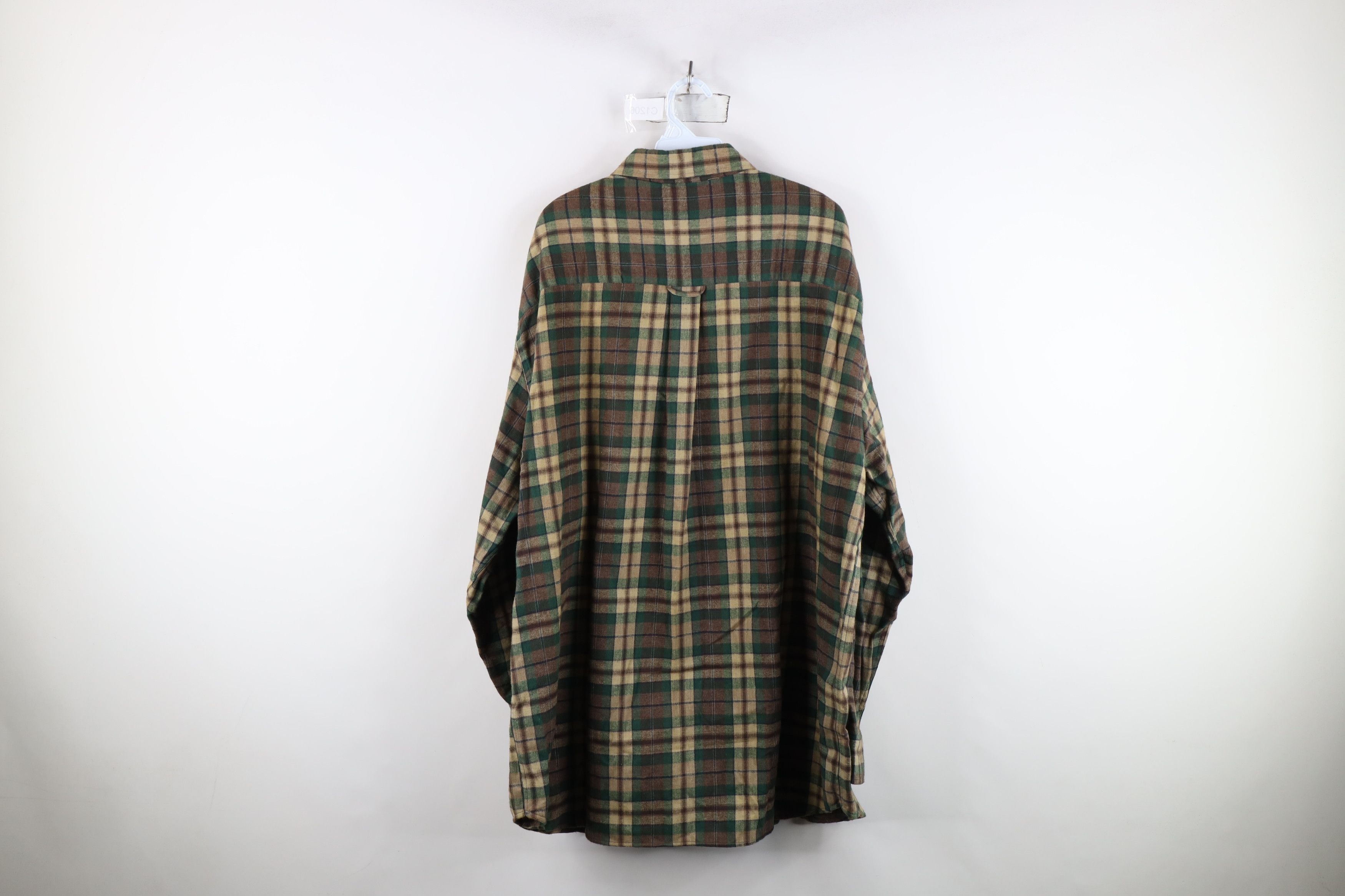 Vintage Vintage Y2K Streetwear Button Down Shirt Green Plaid Size US XXL / EU 58 / 5 - 10 Thumbnail