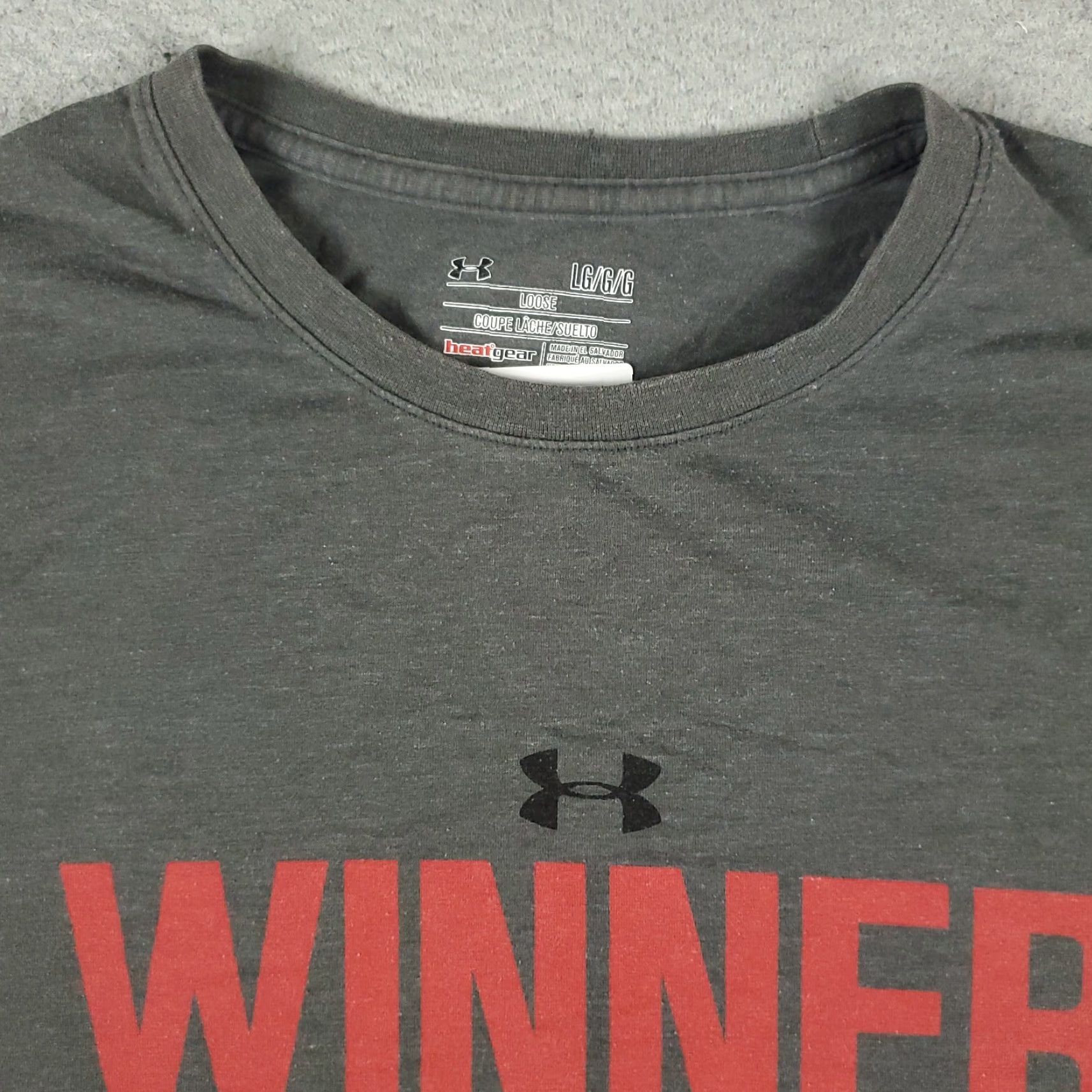 Under Armour Under Armour Shirt Mens Large Gray Short Sleeve Crew Neck Sports T-Shirt L Gray Men Size US L / EU 52-54 / 3 - 3 Thumbnail