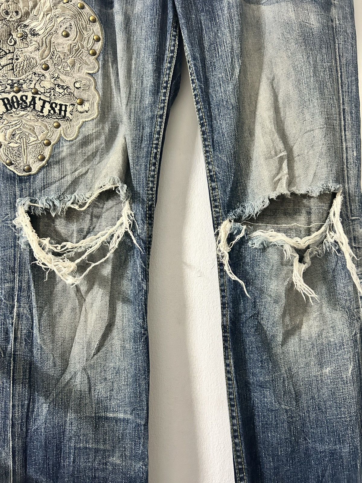Japanese Brand × Vintage Vintage Jizo Bosatsu Jeans Big Embroidery Size US 34 / EU 50 - 3 Thumbnail