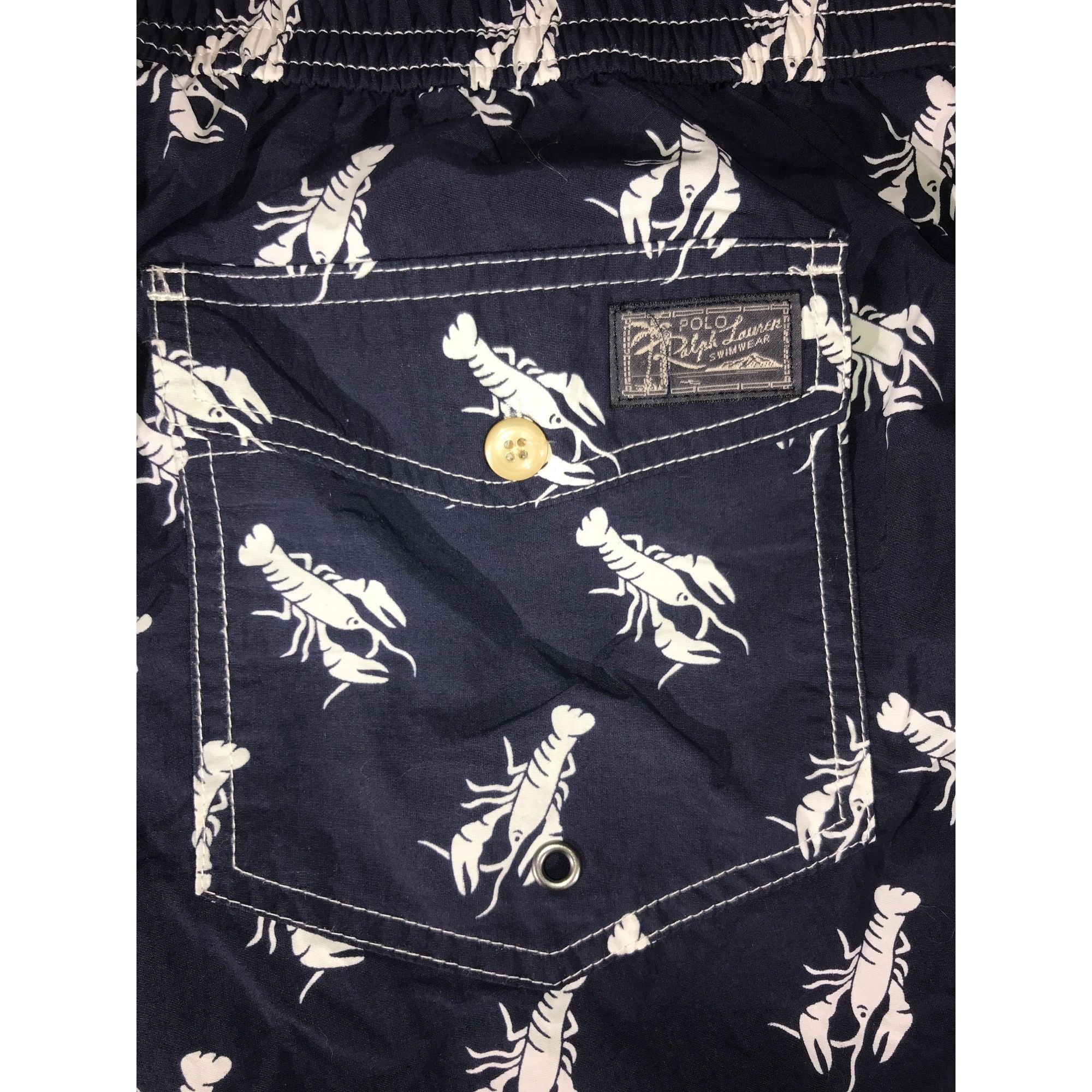Polo Ralph Lauren Men's Navy and White Lobster Print Polo Ralph Lauren Trunks Size US 40 / EU 56 - 6 Thumbnail