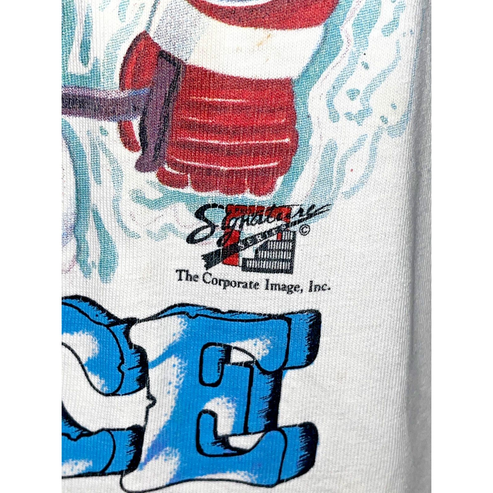 Hanes Claude Lemieux New Jersey Devils Fire On Ice T Shirt XL NHL Size US XL / EU 56 / 4 - 4 Thumbnail
