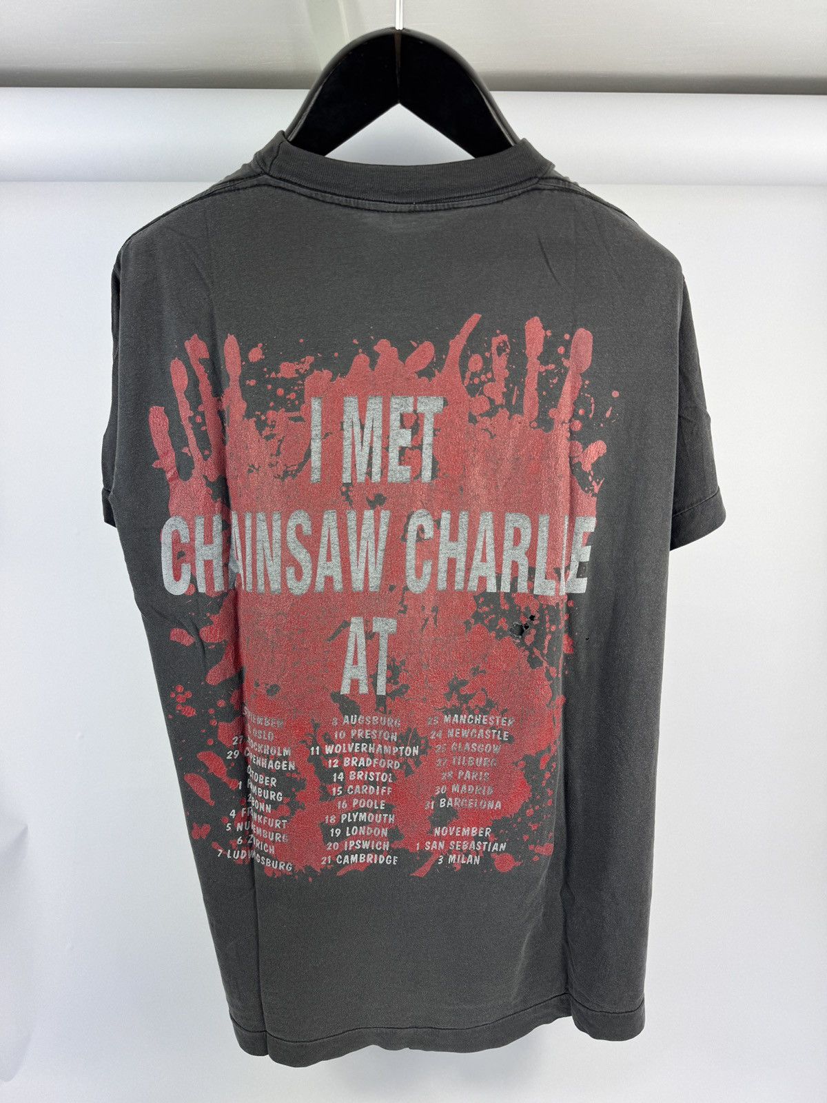 Vintage W.A.S.P. I AM CHAINSAW CHARLIE VINTAGE T-SHIRT Size US XL / EU 56 / 4 - 4 Thumbnail