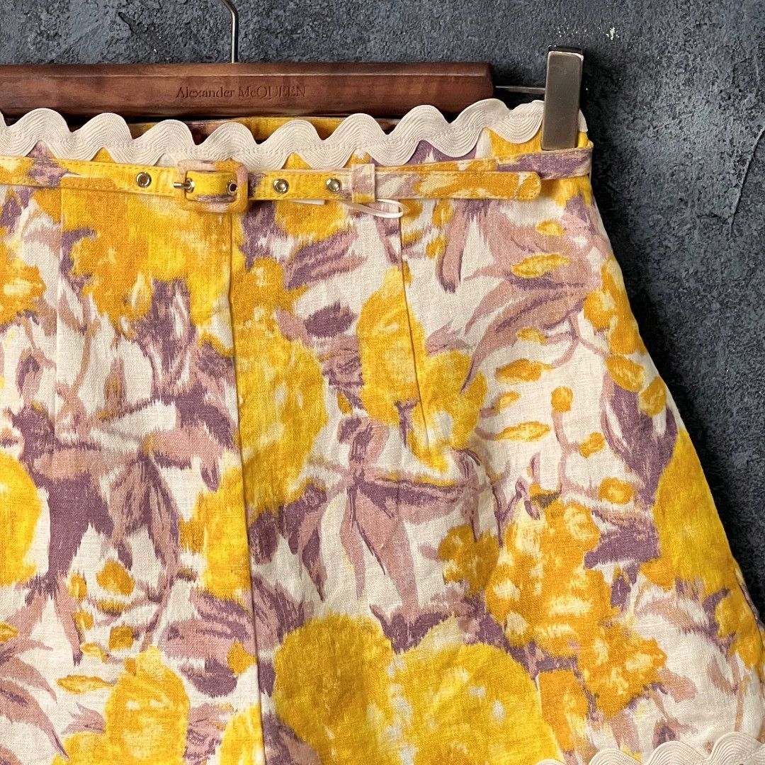 Zimmermann ZIMMERMANN floral linen casual shorts Size 24" / US 00 / IT 34 - 3 Thumbnail