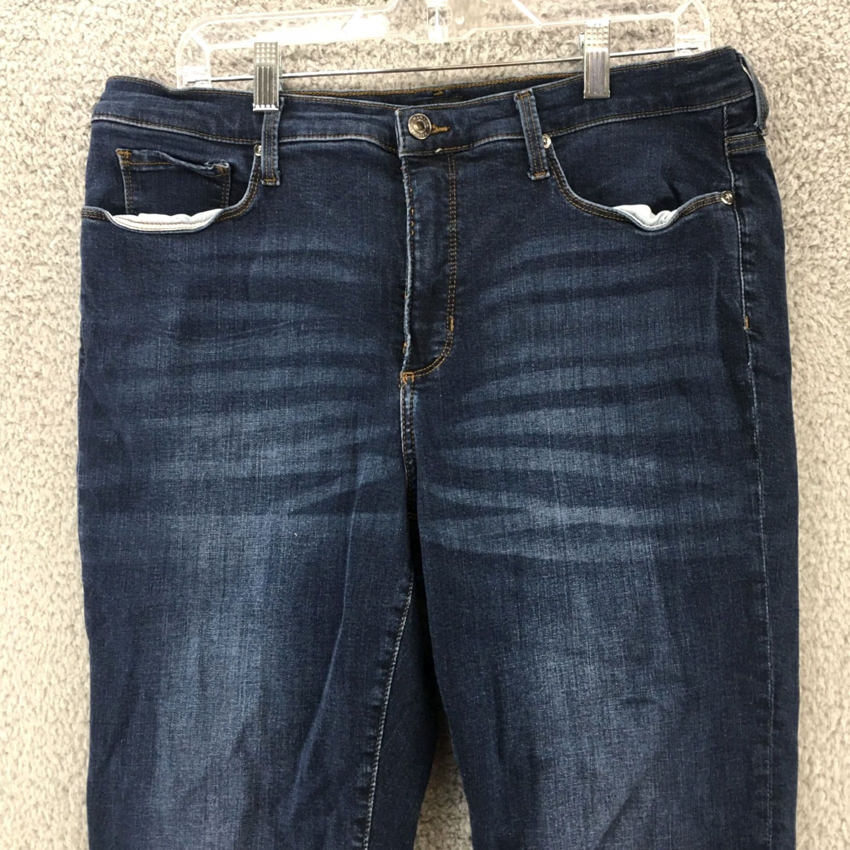 Banana Republic Banana Republic Jeans Womens 33L Blue Medium Wash Denim High Rise Zip Skinny Fit 5-Pocket Size 24" / US 00 / IT 34 - 2 Thumbnail
